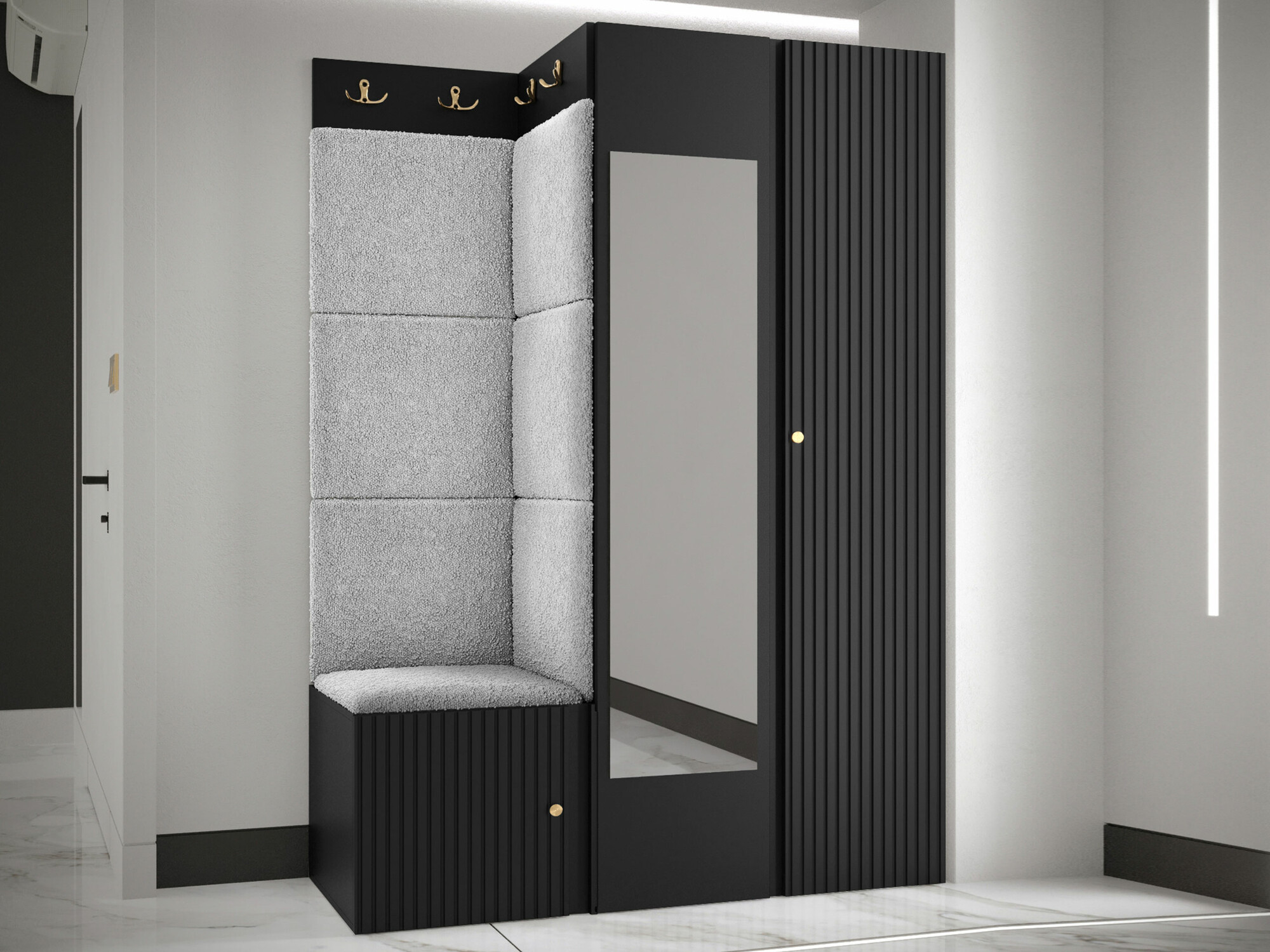 Прихожая Hartford 388 (Чёрный)