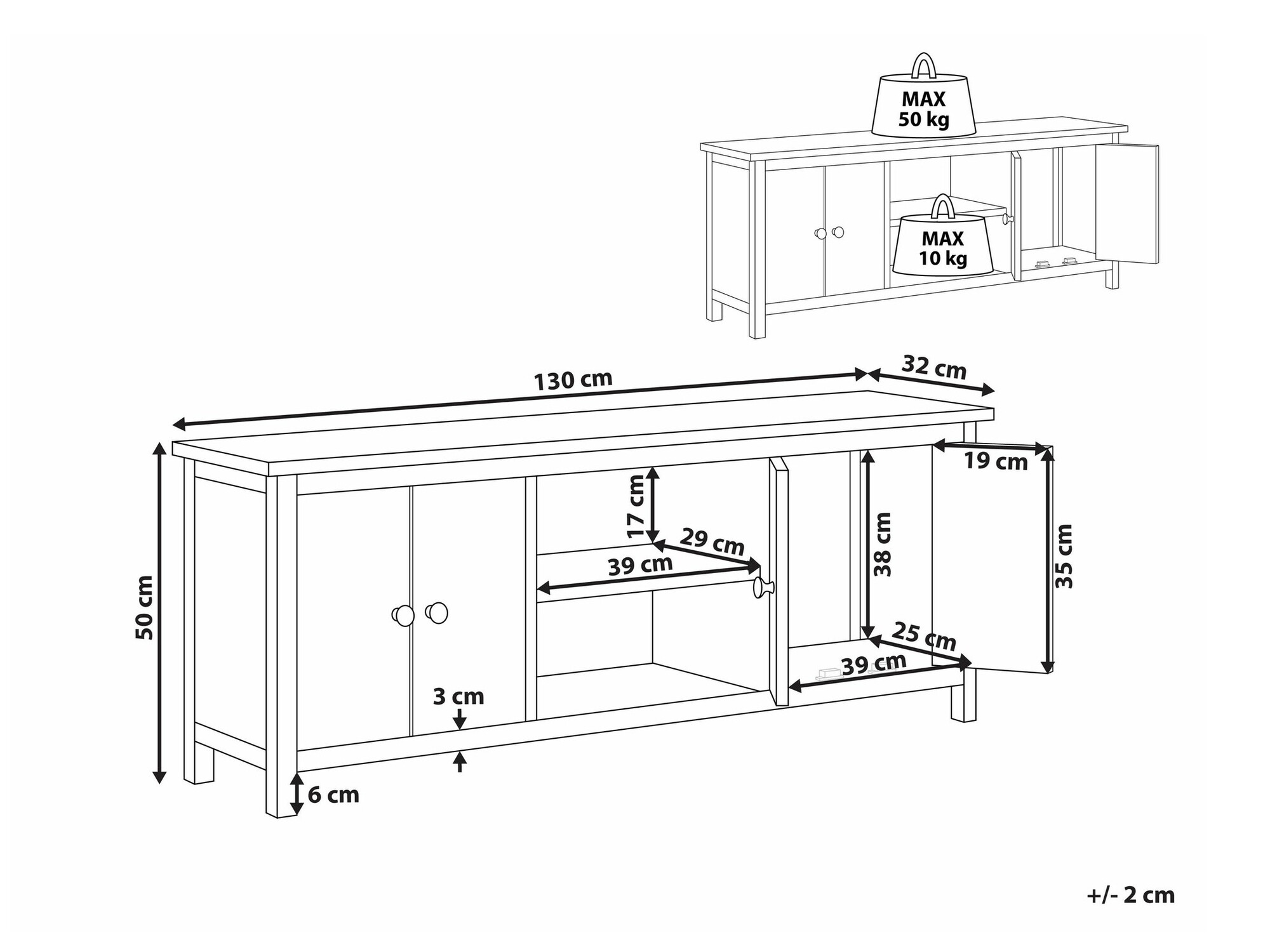 TV galds Melmone 100