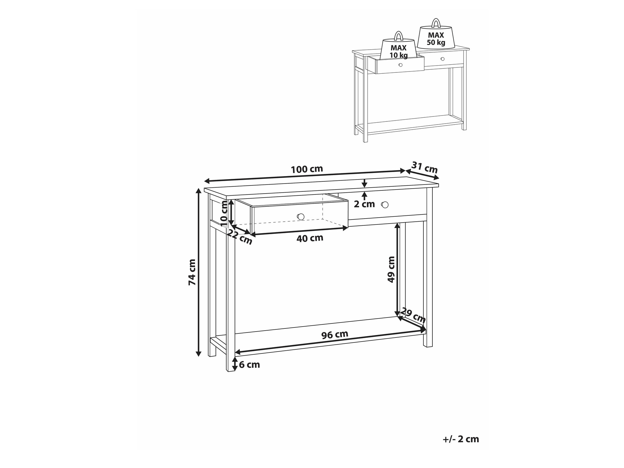 Консоль Melmone 103