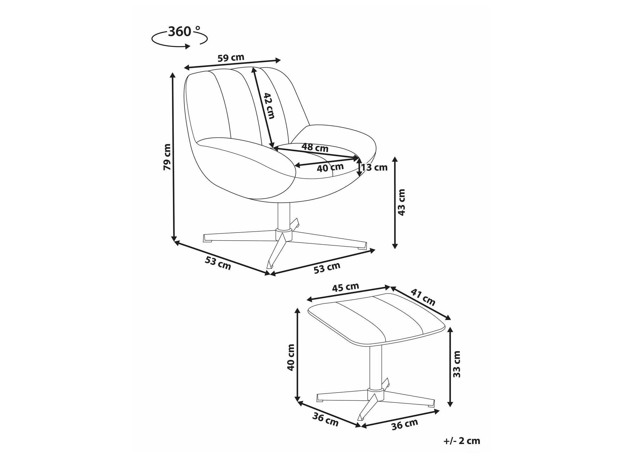 Кресло Berwyn 2222 (Серый)