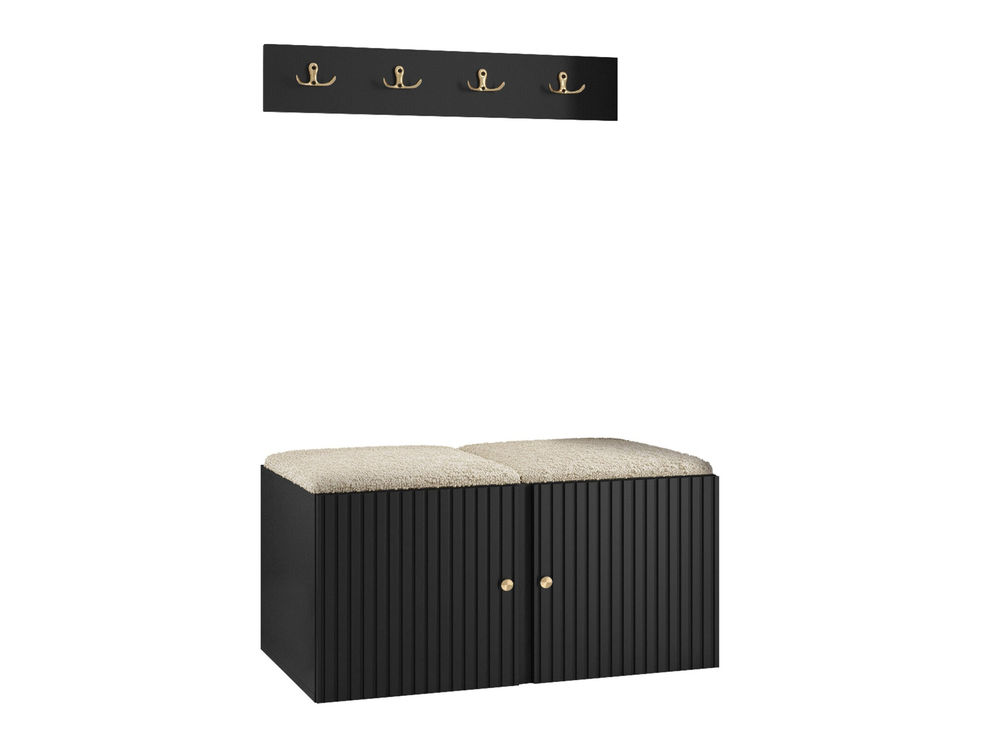 Priekšnama komplekts Hartford 384 (Melns)