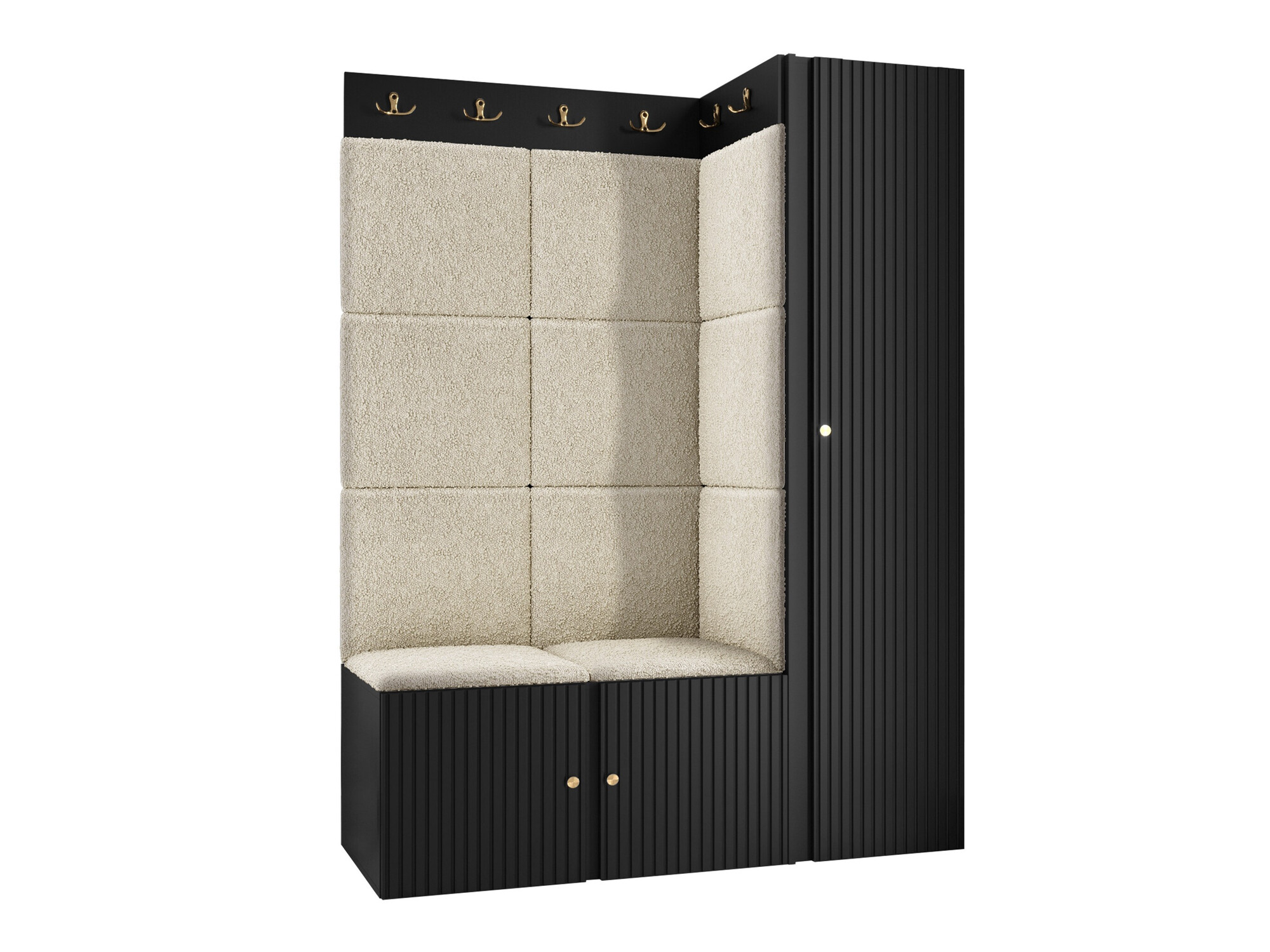 Priekšnama komplekts Hartford 385 (Melns)