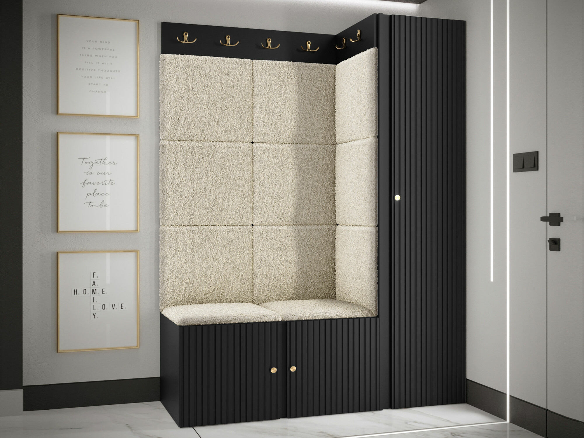 Прихожая Hartford 385 (Чёрный)