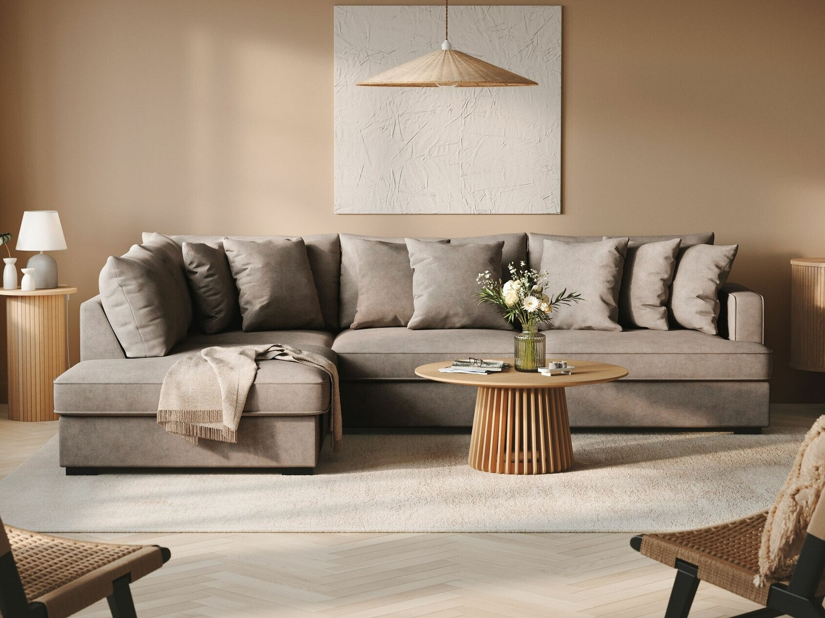 Stūra dīvāns Tivsoe 102 (Storm 09)