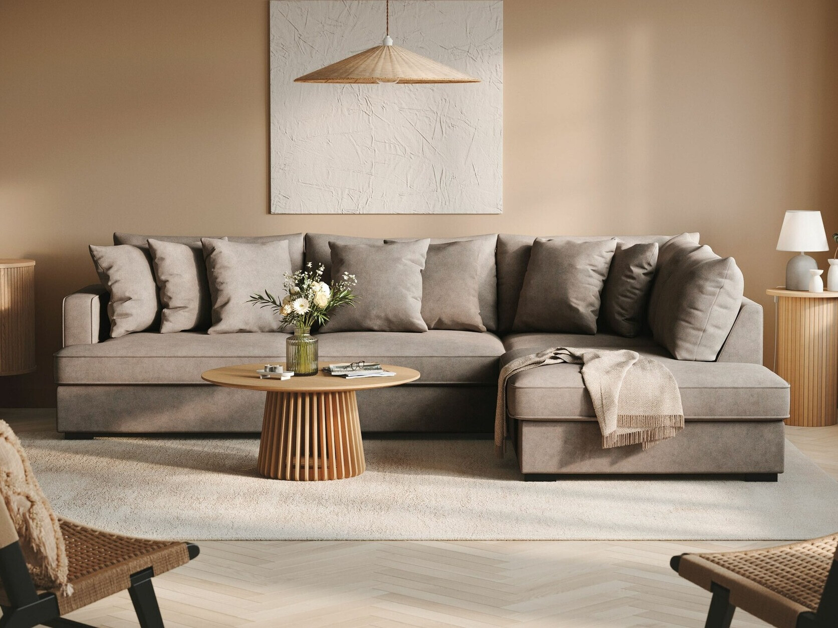 Stūra dīvāns Tivsoe 102 (Storm 09)