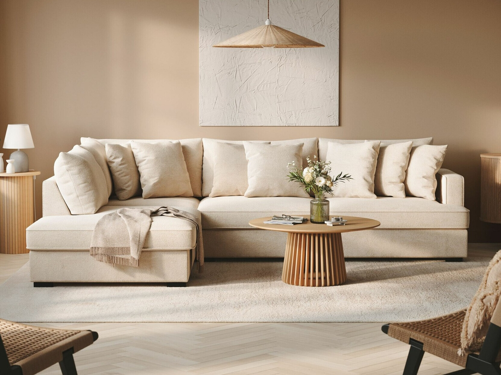 Stūra dīvāns Tivsoe 102 (Trenza 06)