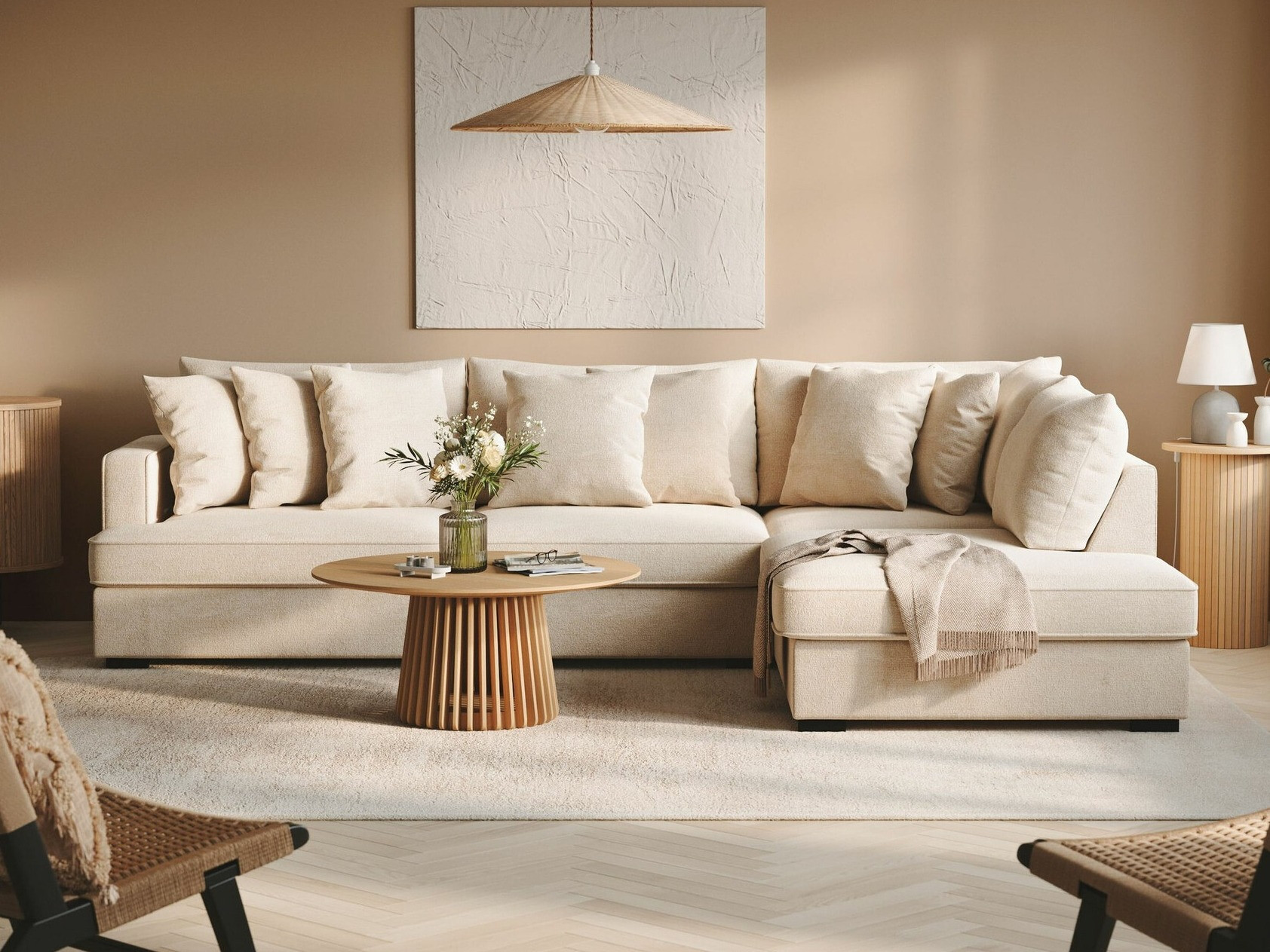 Stūra dīvāns Tivsoe 102 (Trenza 06)