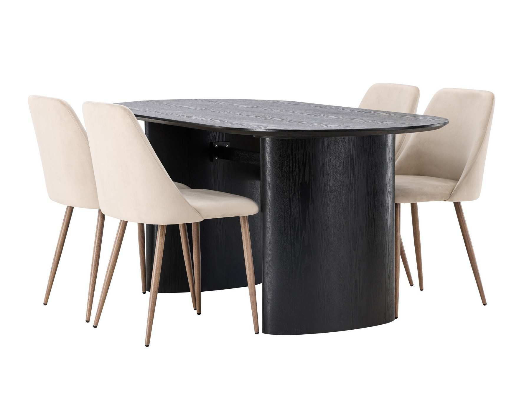 Ēdamistabas komplekts Dallas 3995 (Melns)