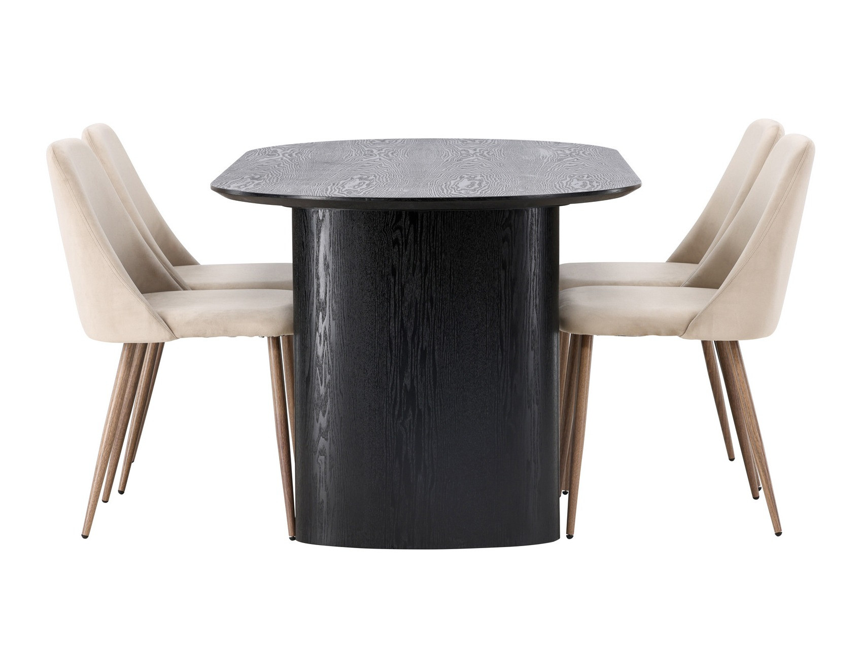 Ēdamistabas komplekts Dallas 3995 (Melns)