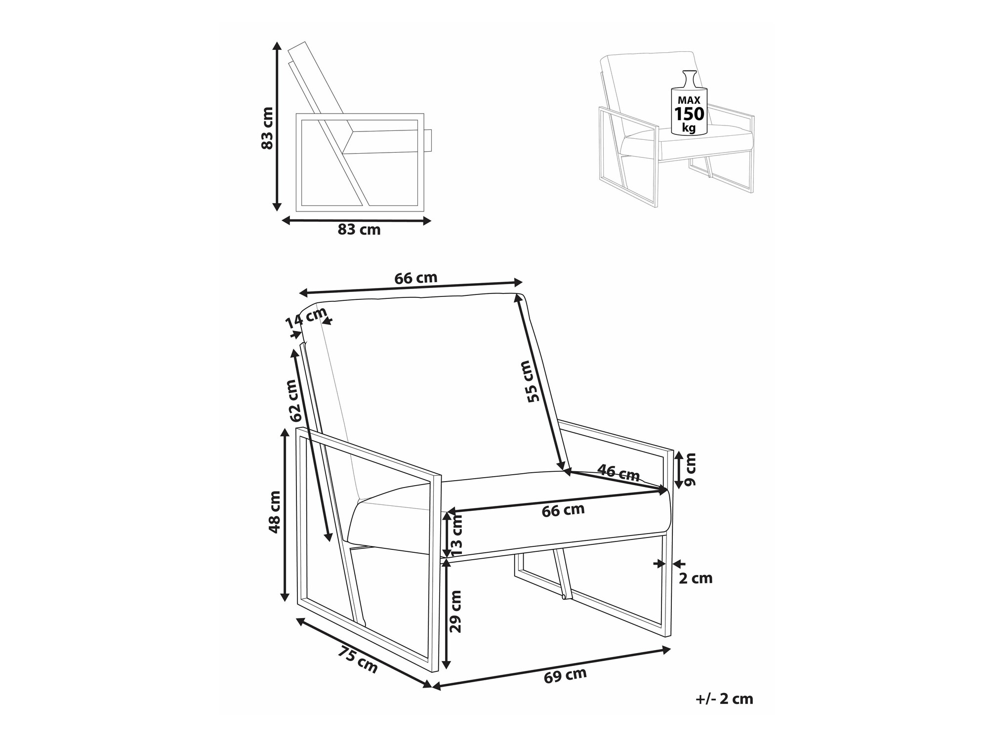 Кресло Berwyn 1755 (Бежевый)