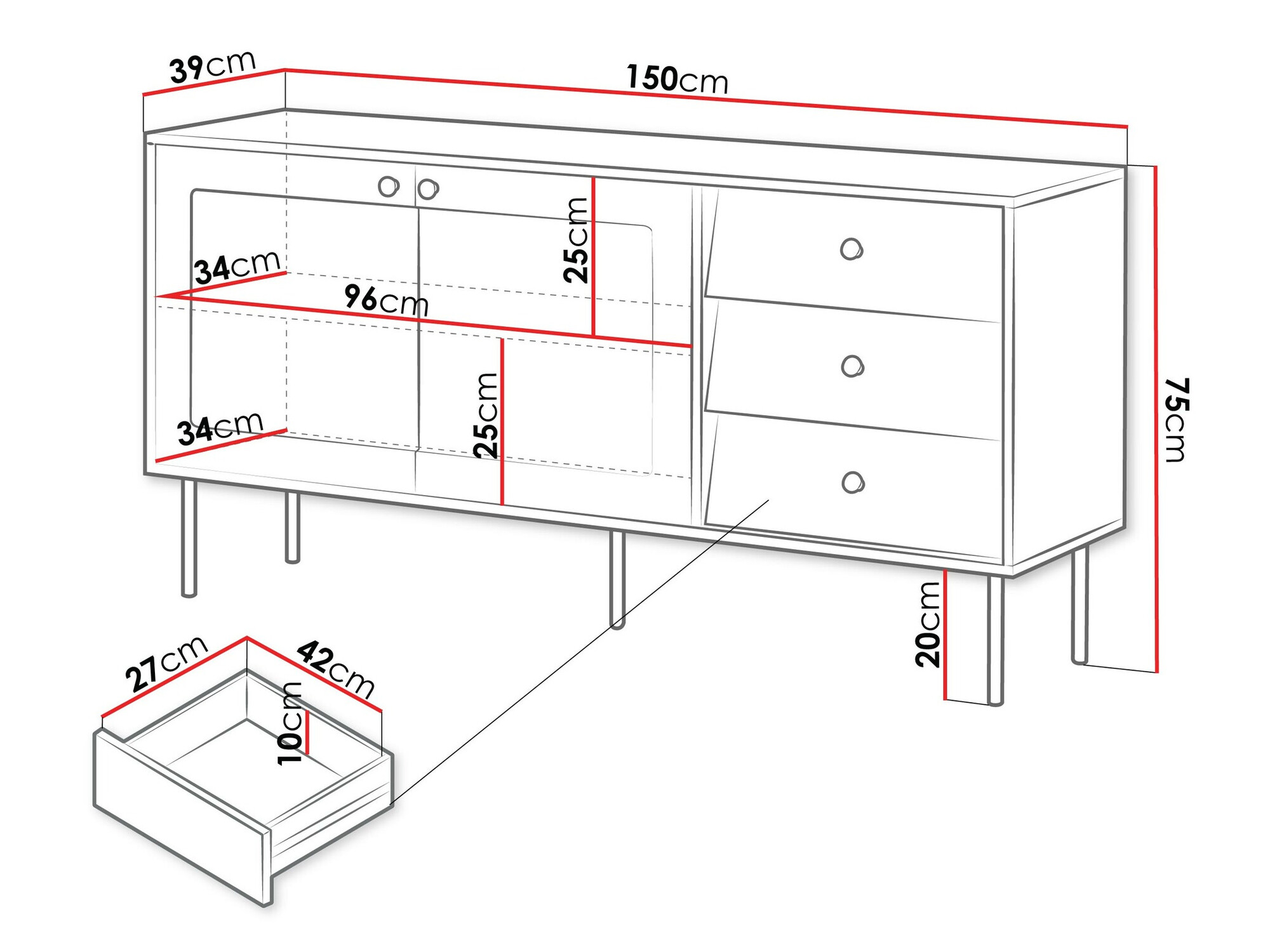 Kumode Feletri 101 (Melns)