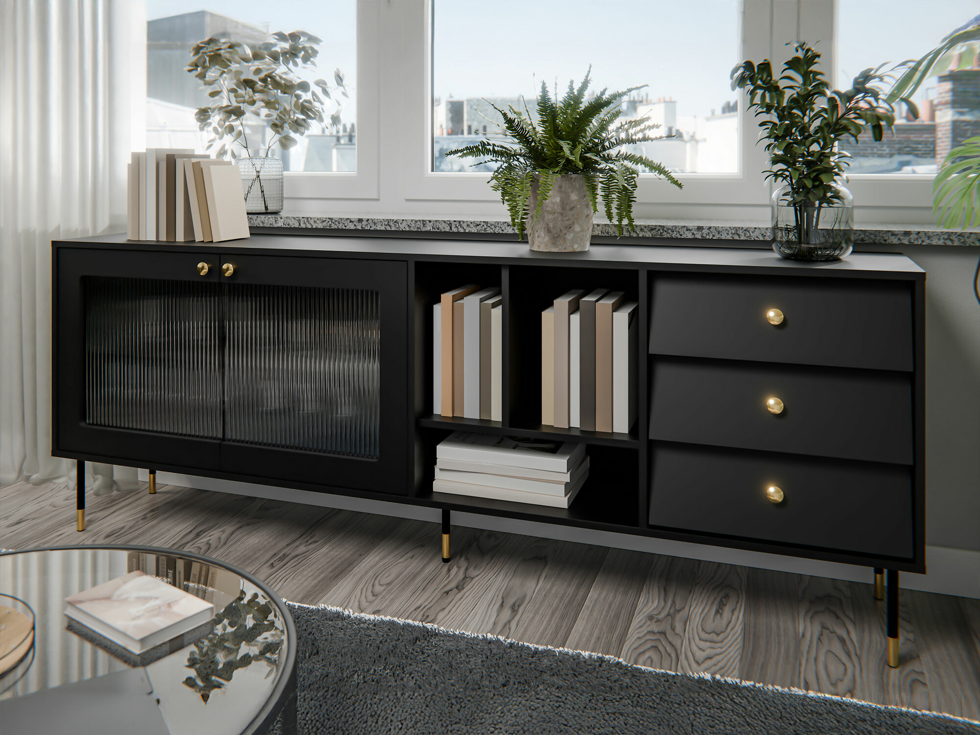 Kumode Feletri 104 (Melns)