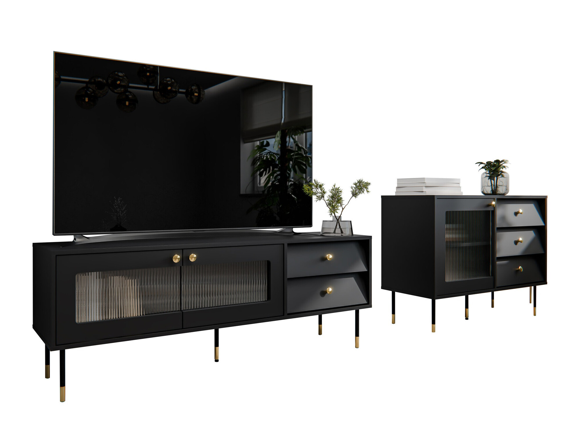 Набор для гостиной Feletri 108 (Чёрный)