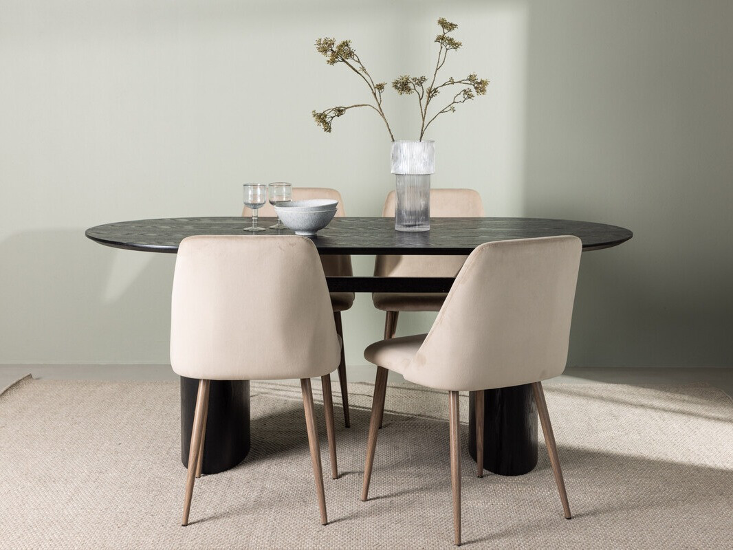 Обеденный гарнитур Dallas 3995 (Чёрный)