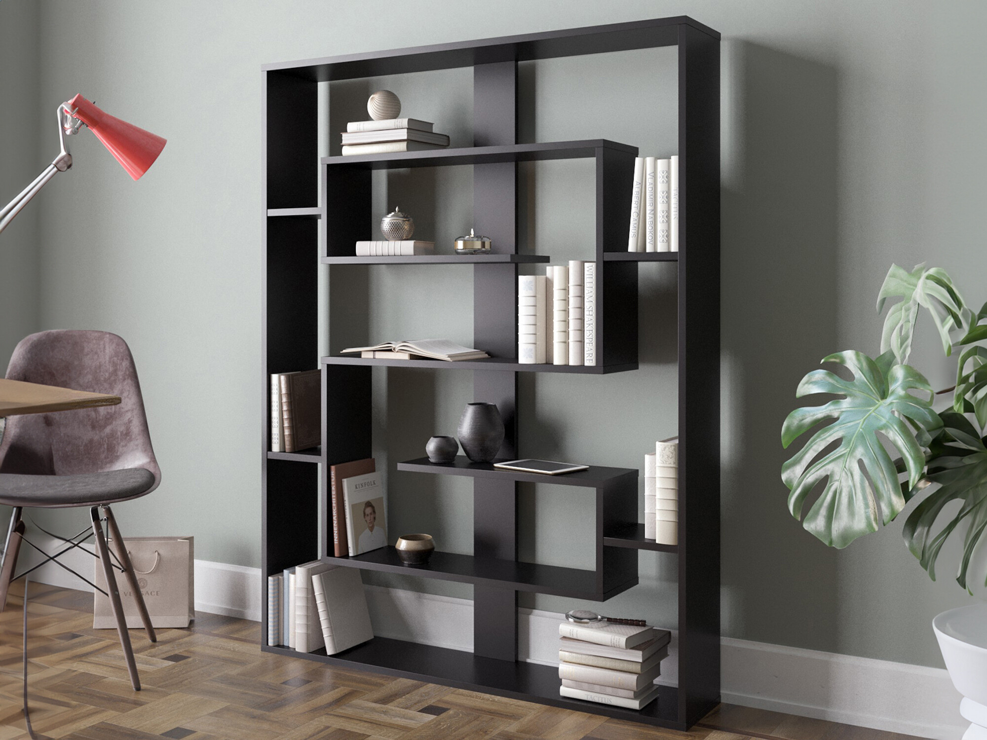 Стеллаж Kailua 1076 (Чёрный)