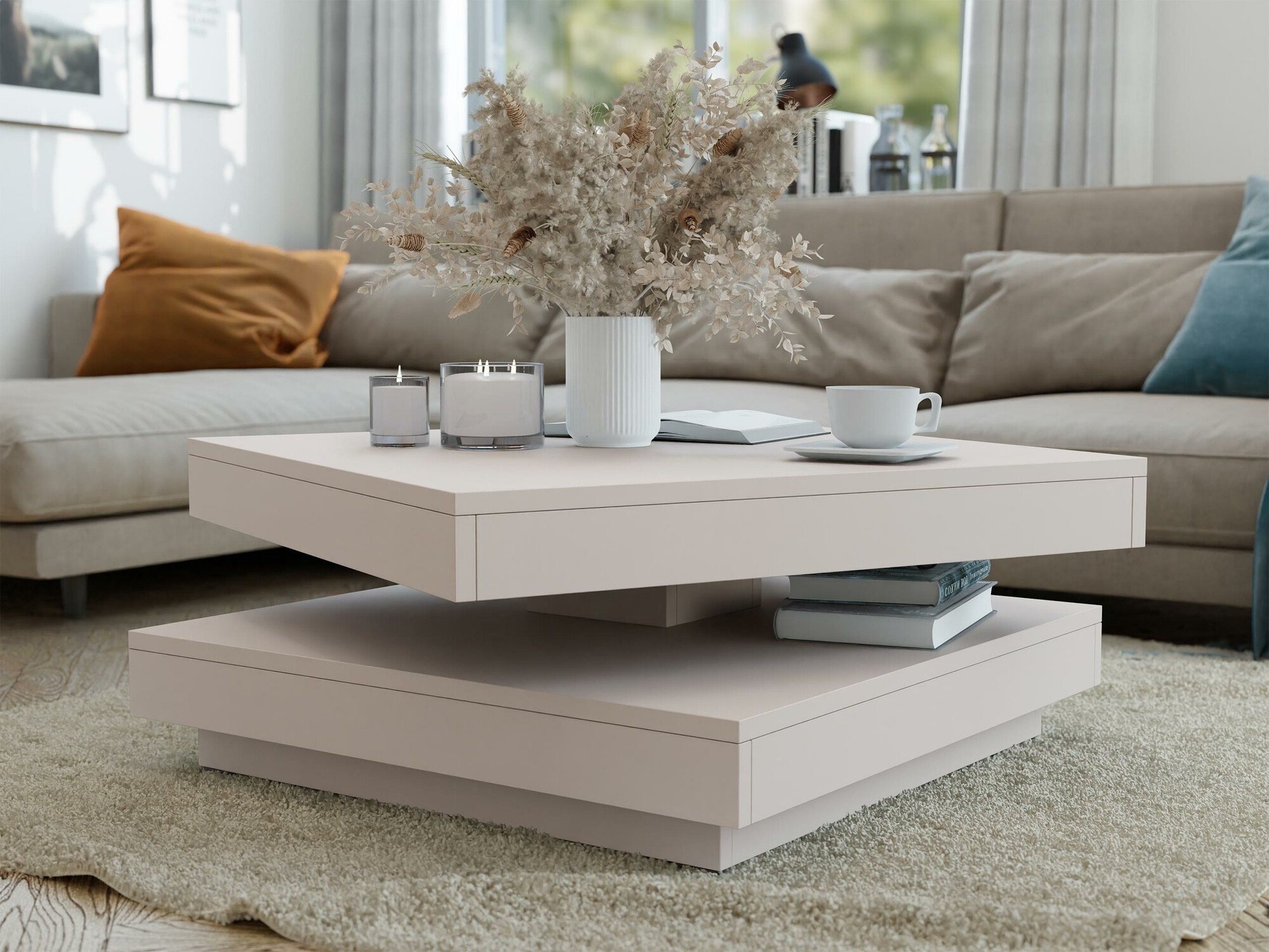 Журнальный столик - трансформер Comfivo 385 (Кашемир)