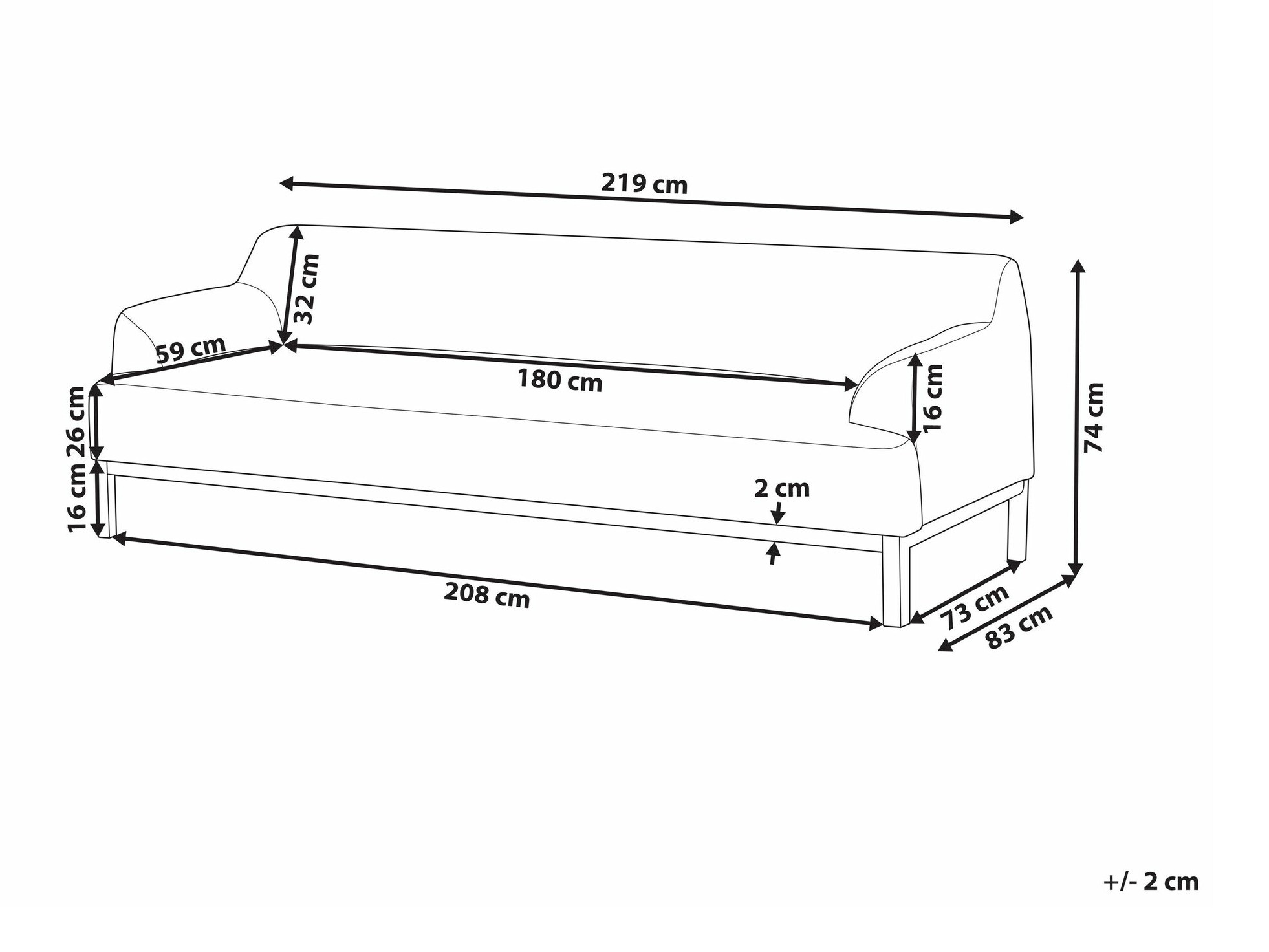 Диван Berwyn 2228 (Бежевый)