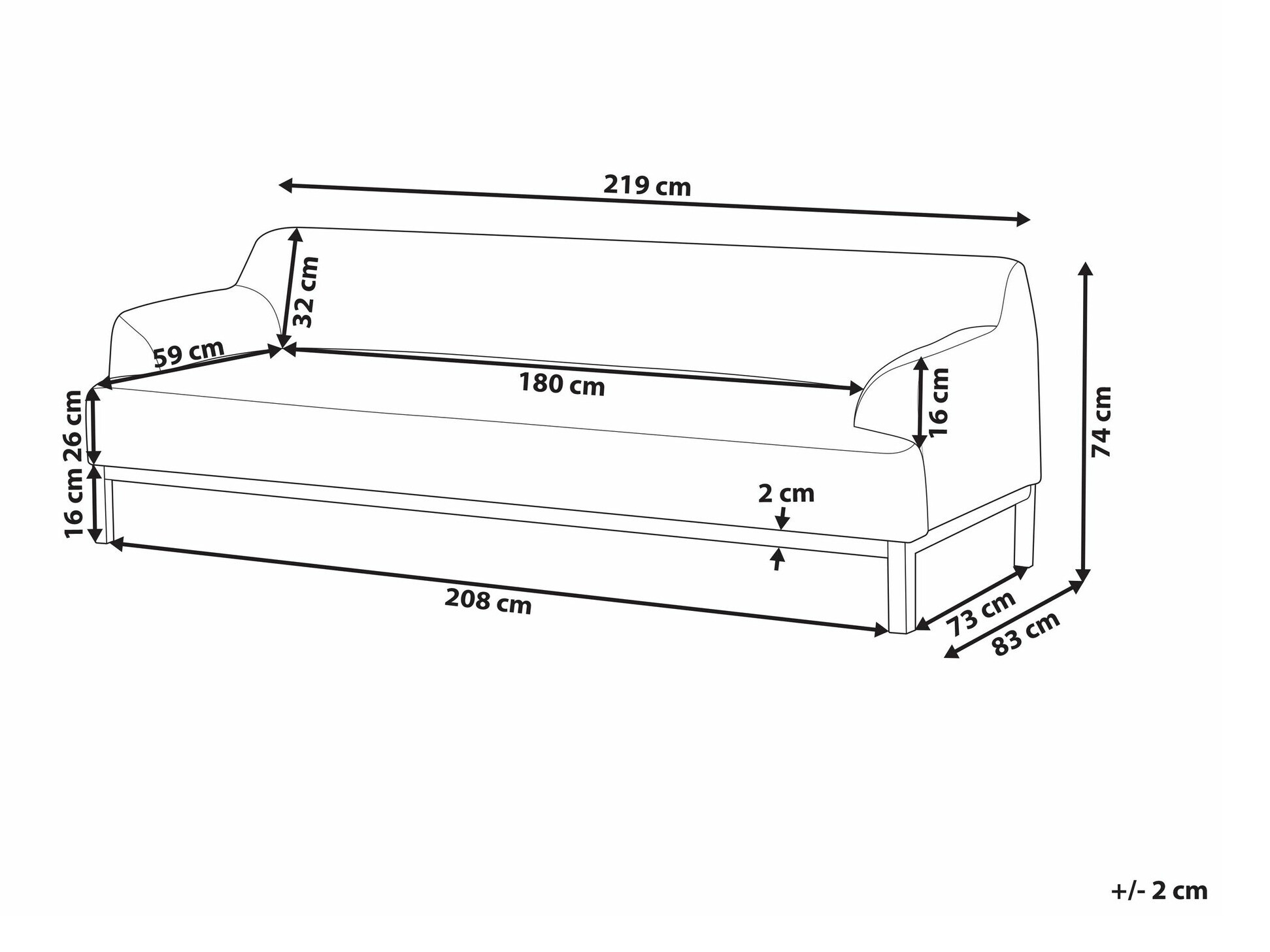 Диван Berwyn 2228 (Серый)