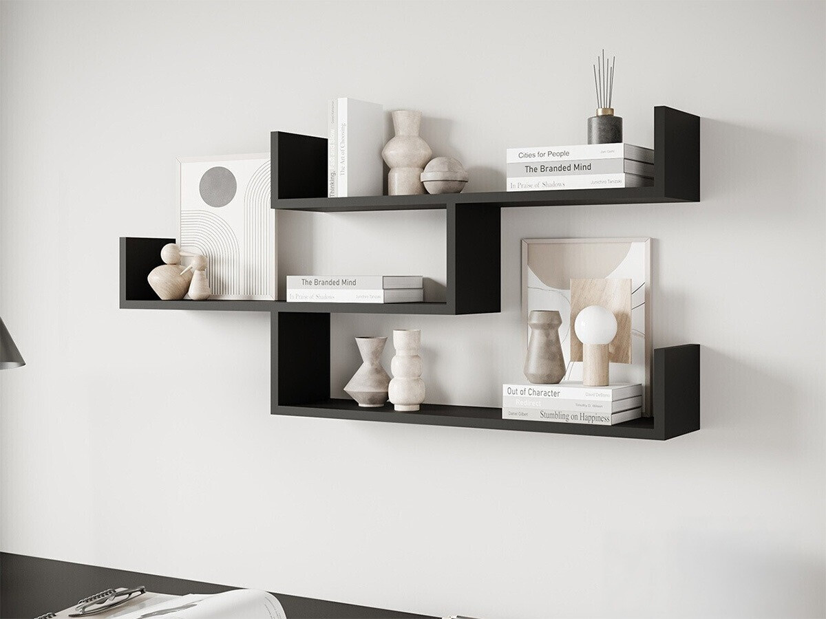 Настенная полка Sarasota 104 (Графит)