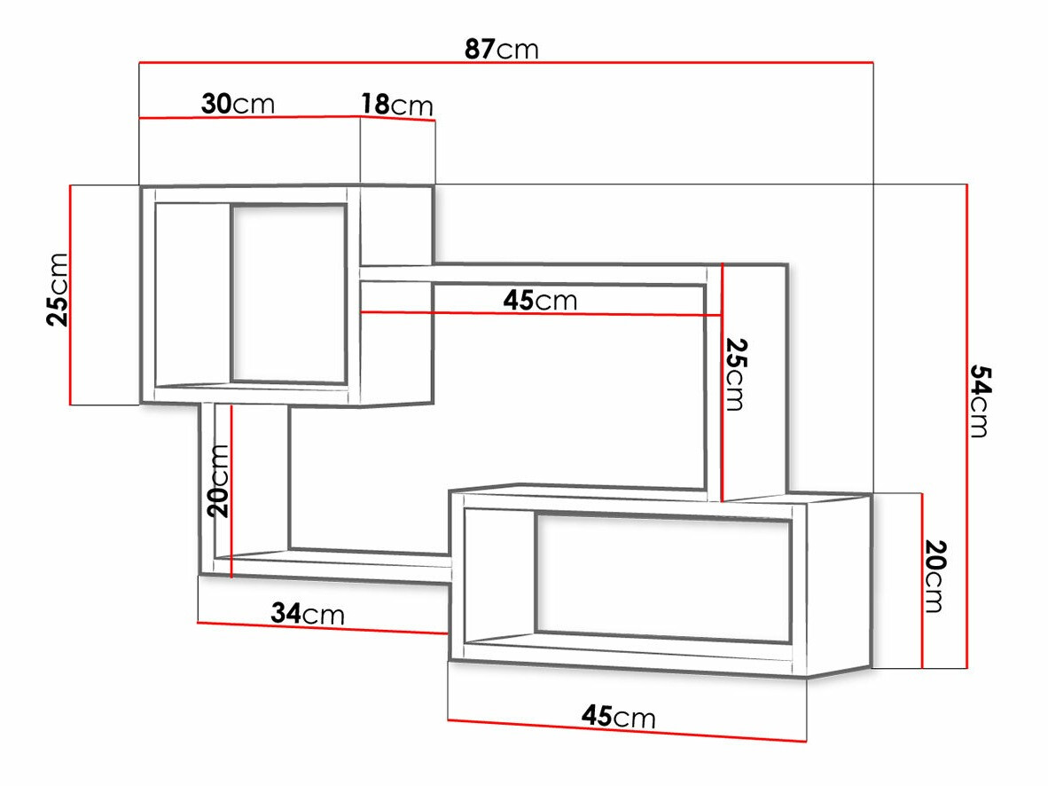 Piekarams plaukts Sarasota 106 (Betons + Balts)