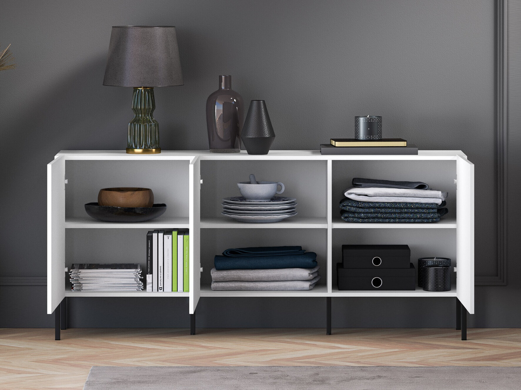 Skapis Dorferi 102 (Melns)