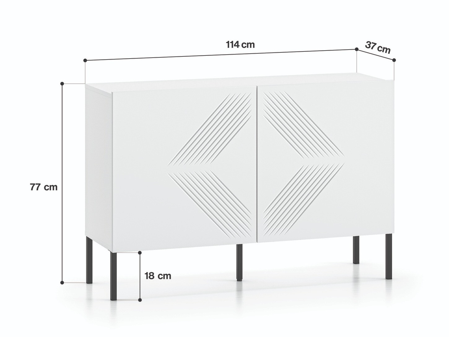 Skapis Dorferi 104 (Melns)