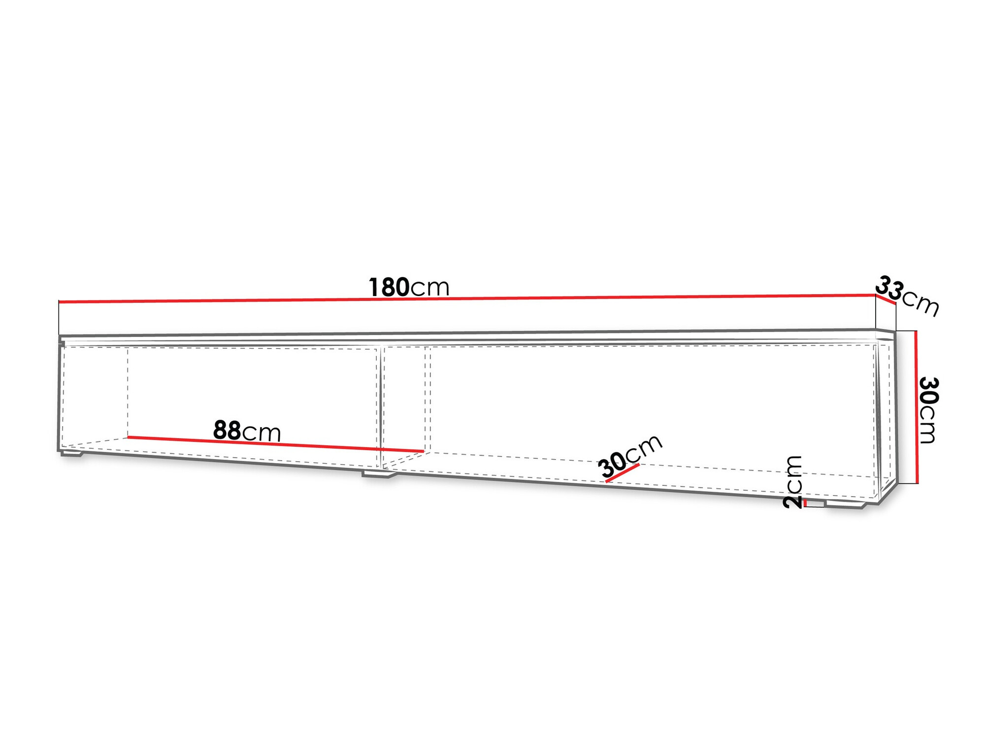 ТВ тумба Sarasota 121 (Artisan дуб)