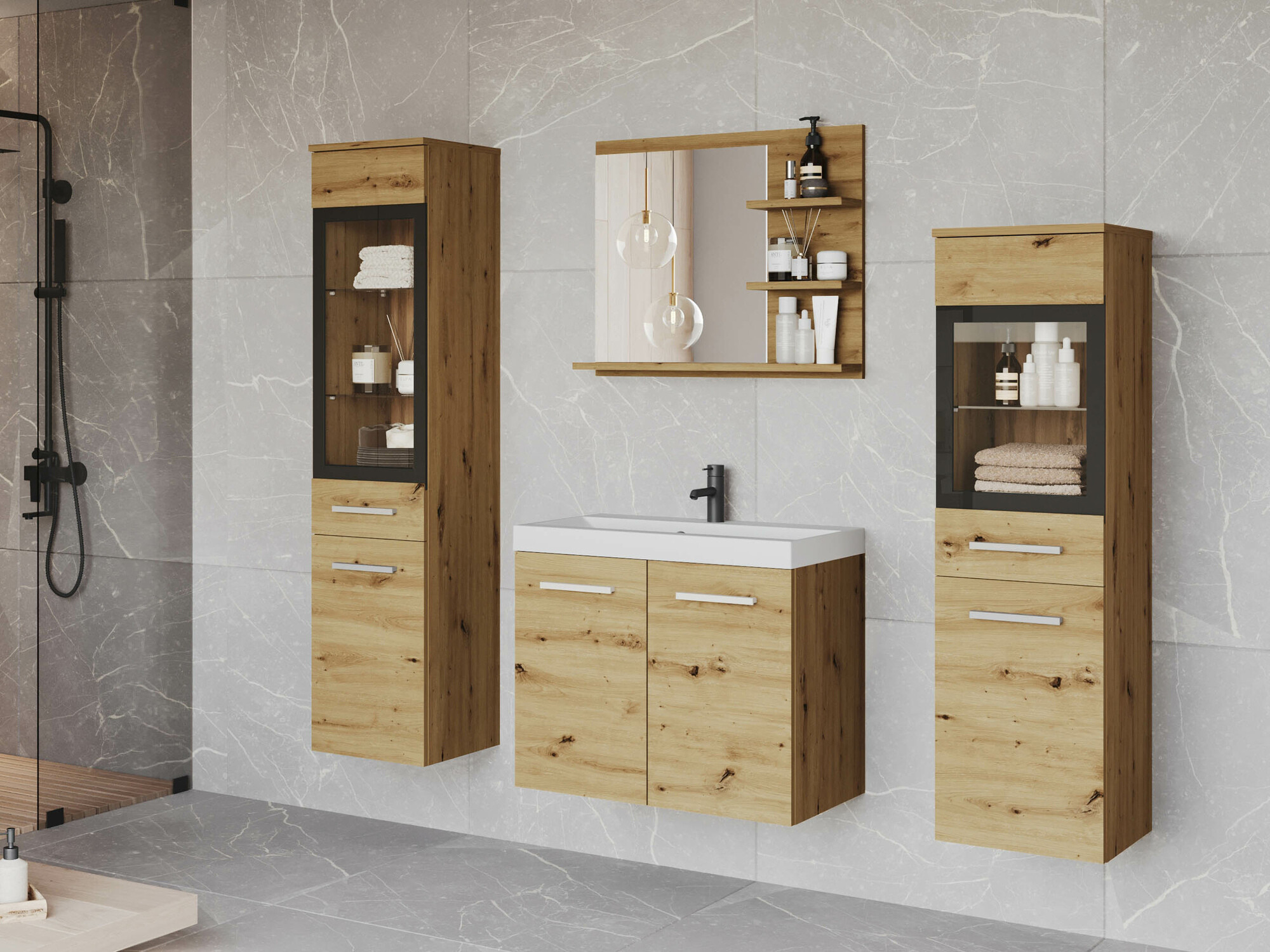 Vannas komplekts Sarasota 141 (Artisan ozols)