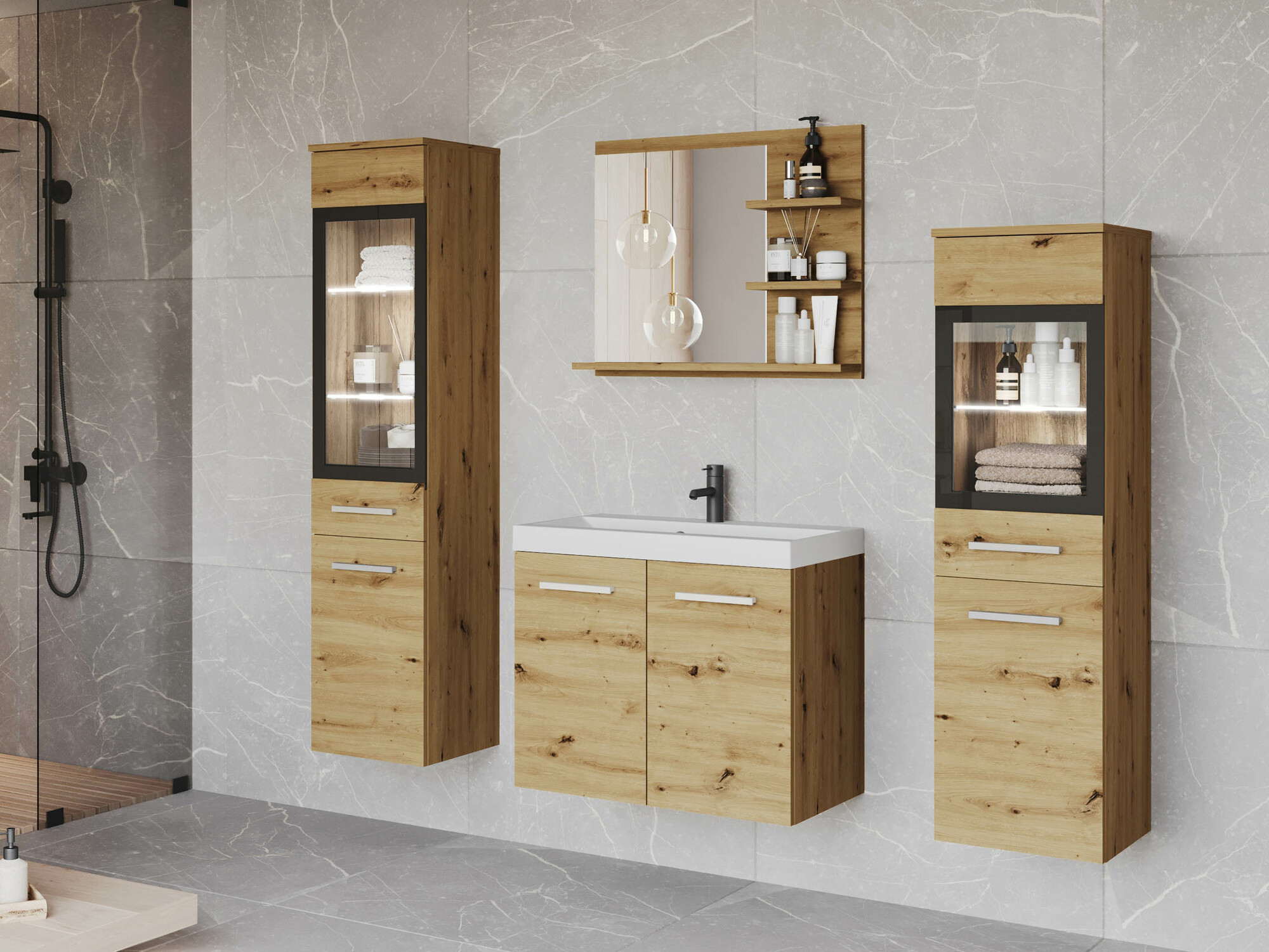 Vannas komplekts Sarasota 141 (Artisan ozols)