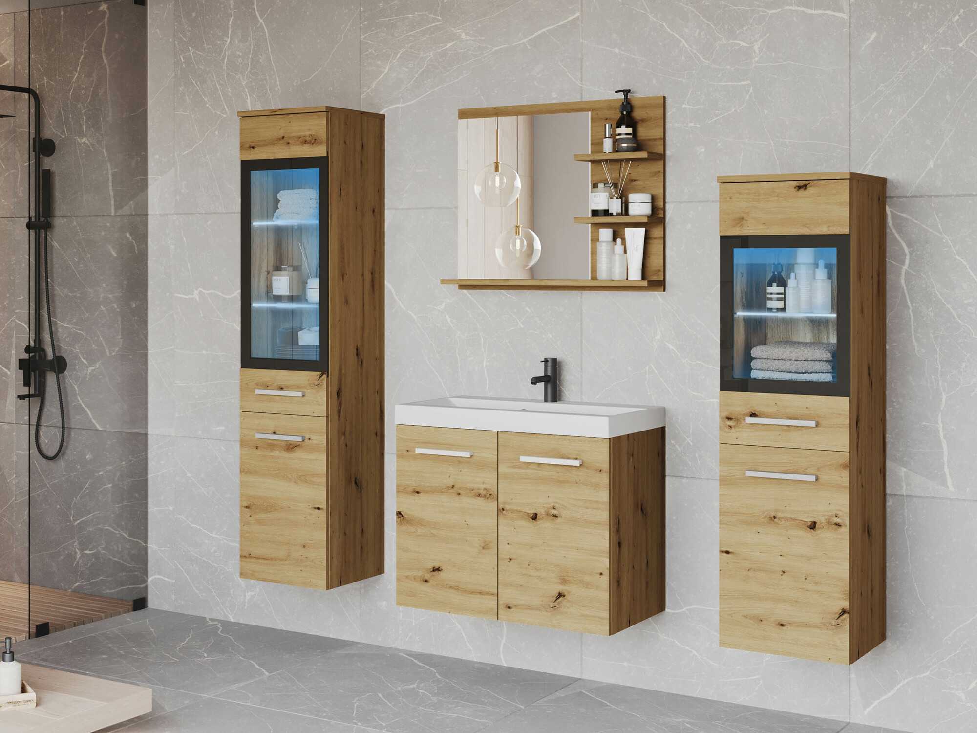 Vannas komplekts Sarasota 141 (Artisan ozols)