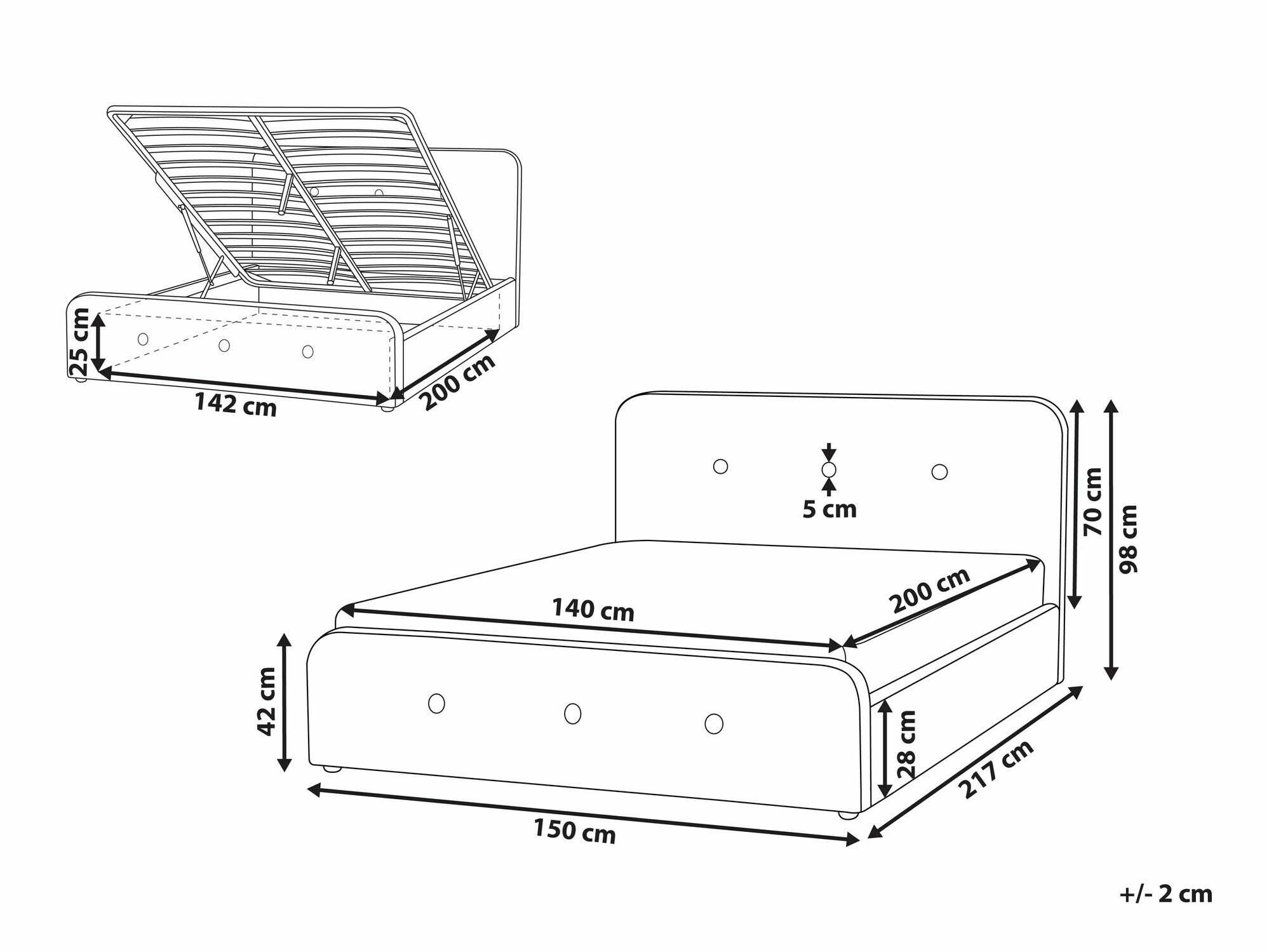 Кровать Berwyn 2230 (Бежевый)