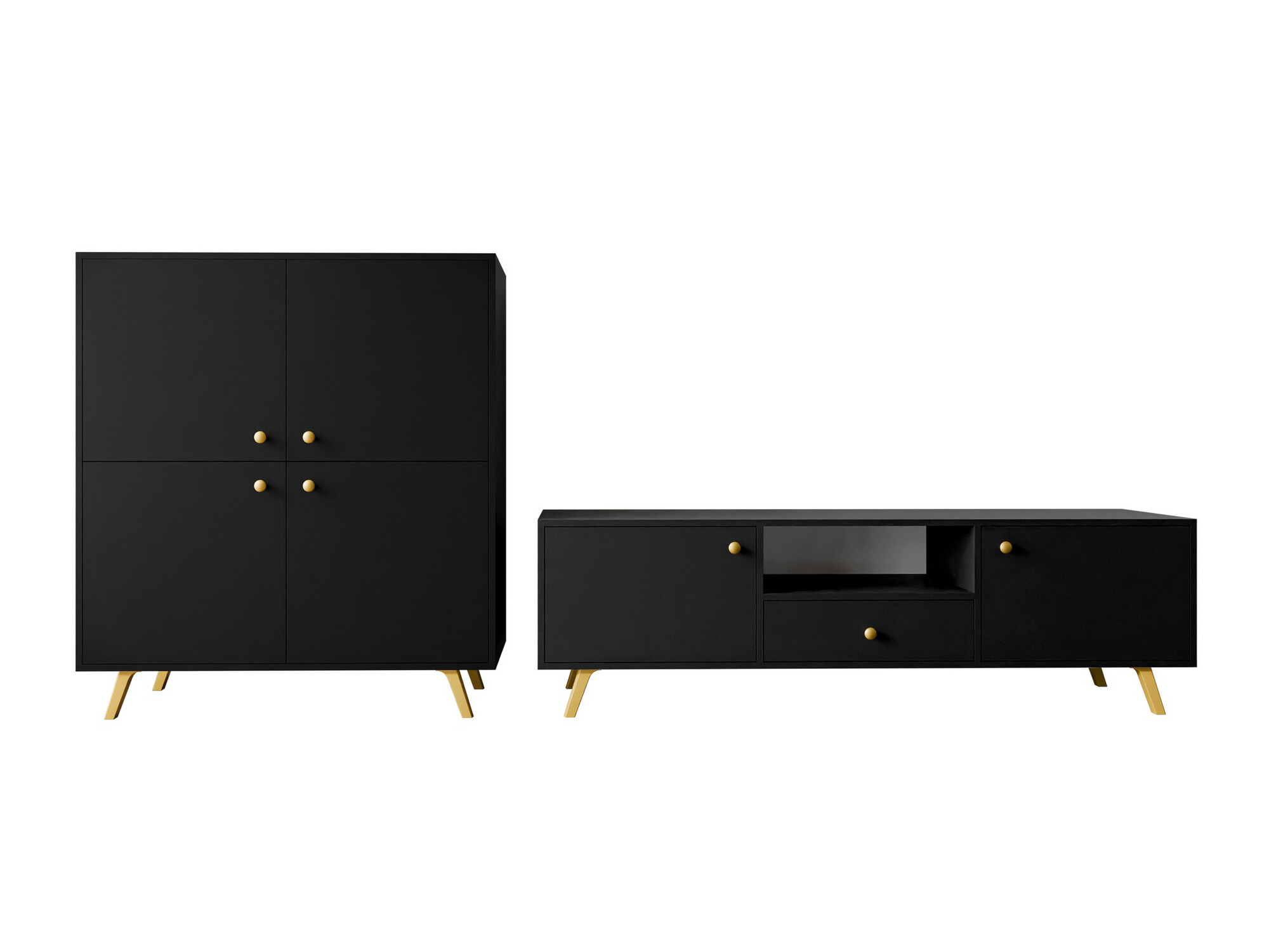 Набор для гостиной Monfera 105 (Чёрный)