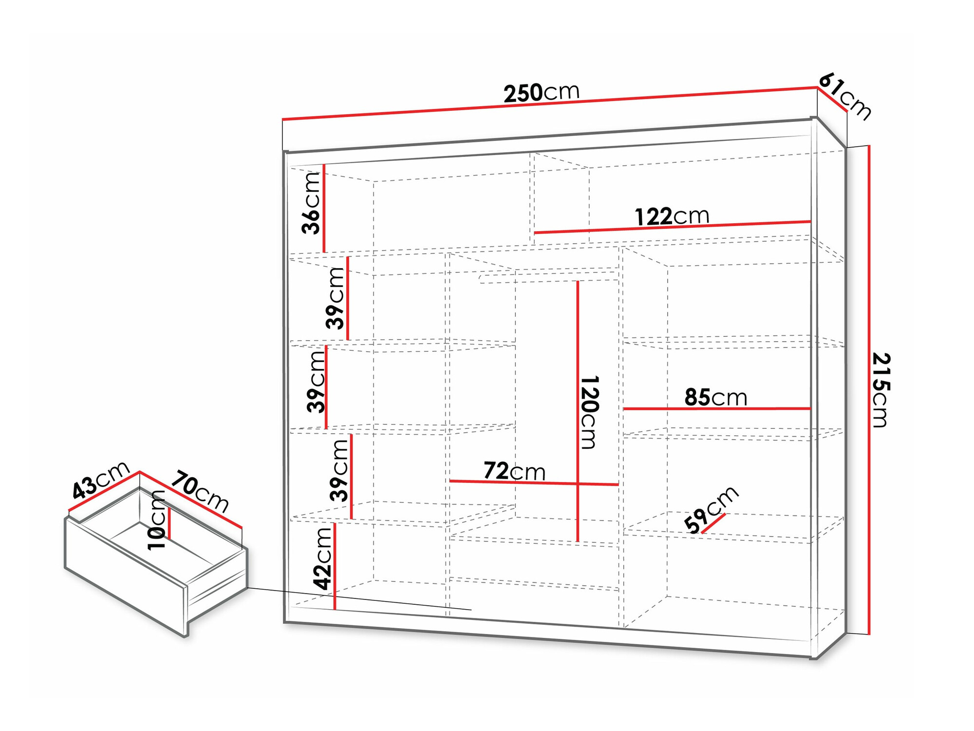 Skapis Honolulu 119 (Sonomas ozols)