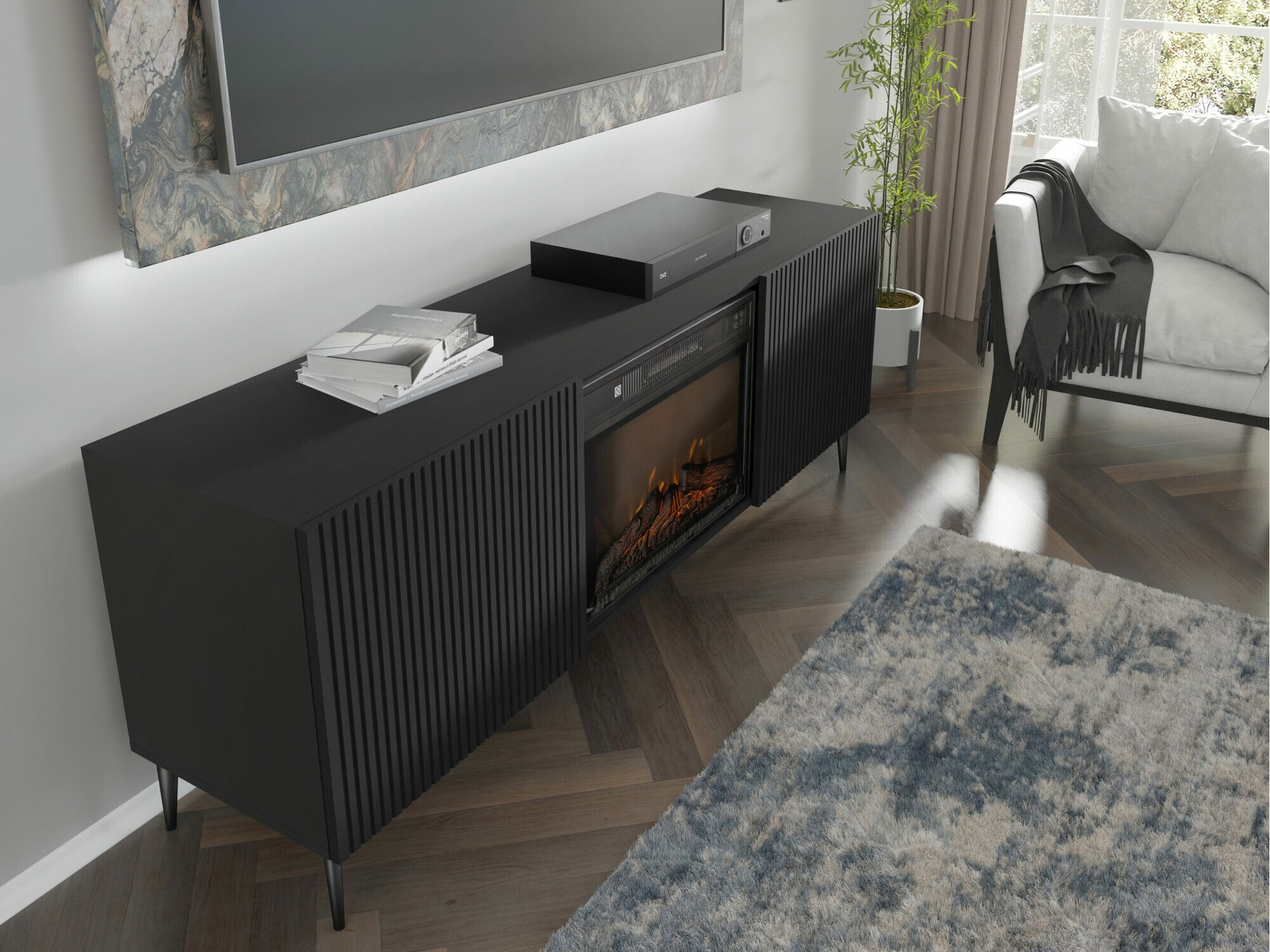 Skapis Talsalu 111 (Melns)