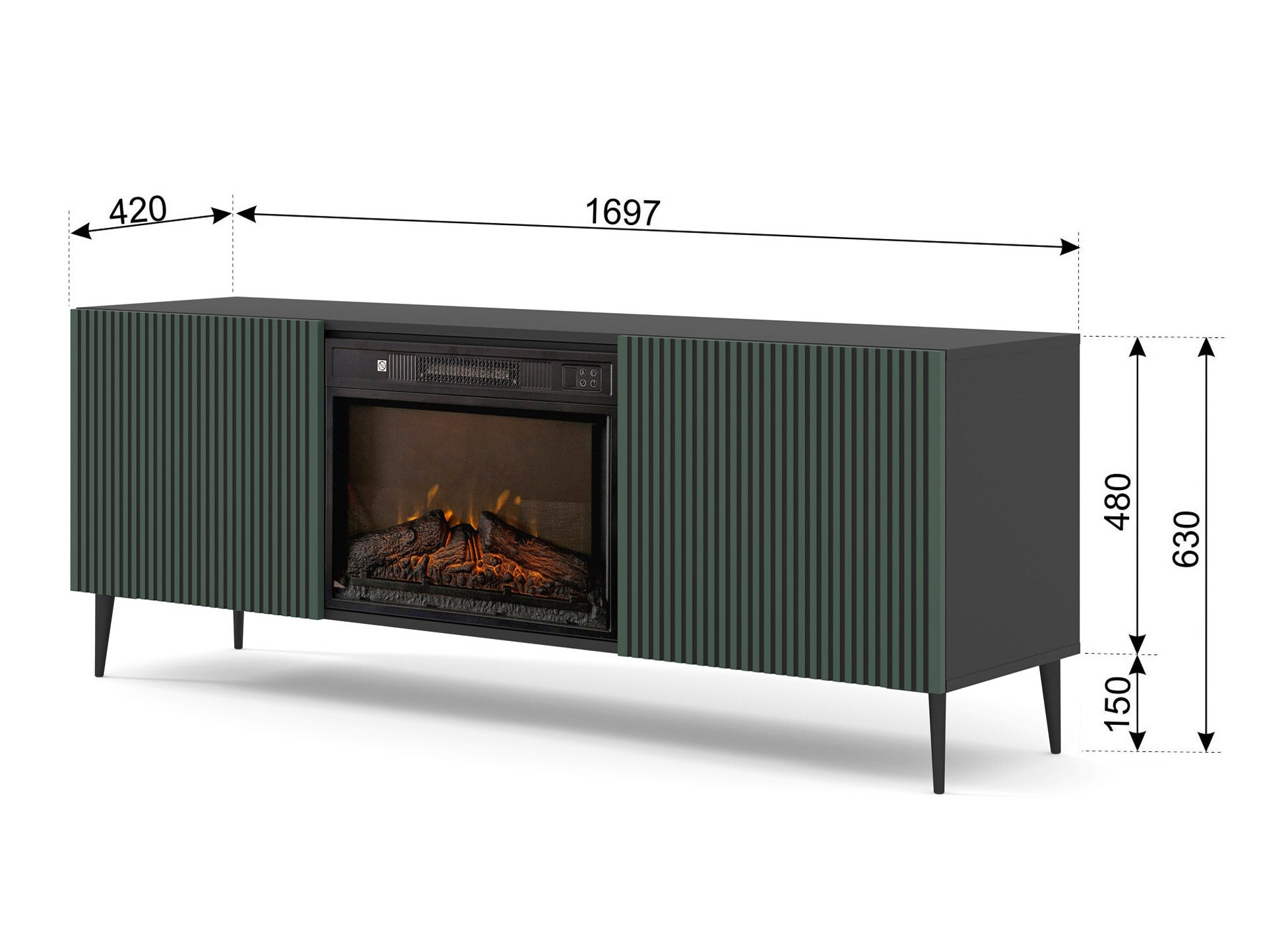 Skapis Talsalu 111 (Zaļš)