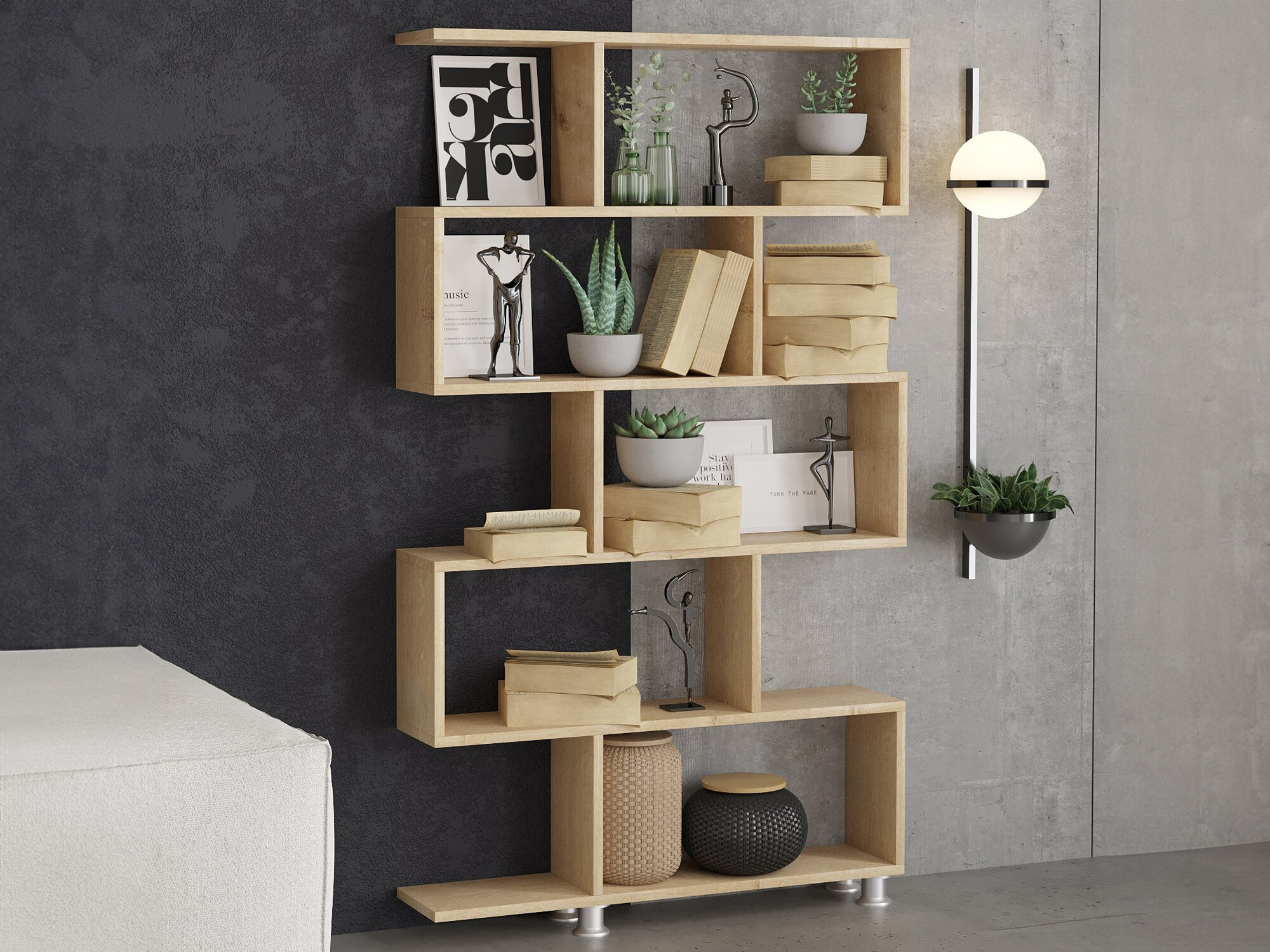 Стеллаж Kailua 1042 (Дуб)