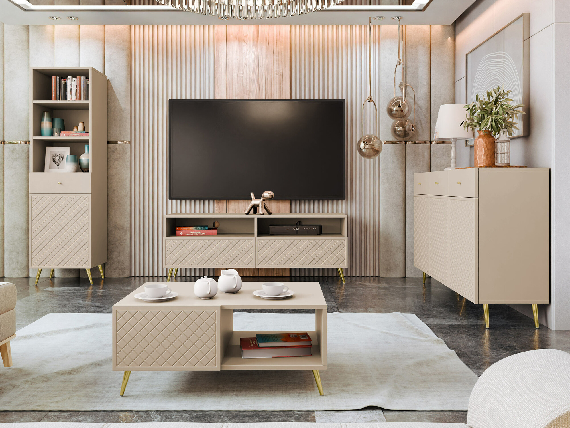 ТВ тумба Comfivo Nuromo 112 (Бежевый)