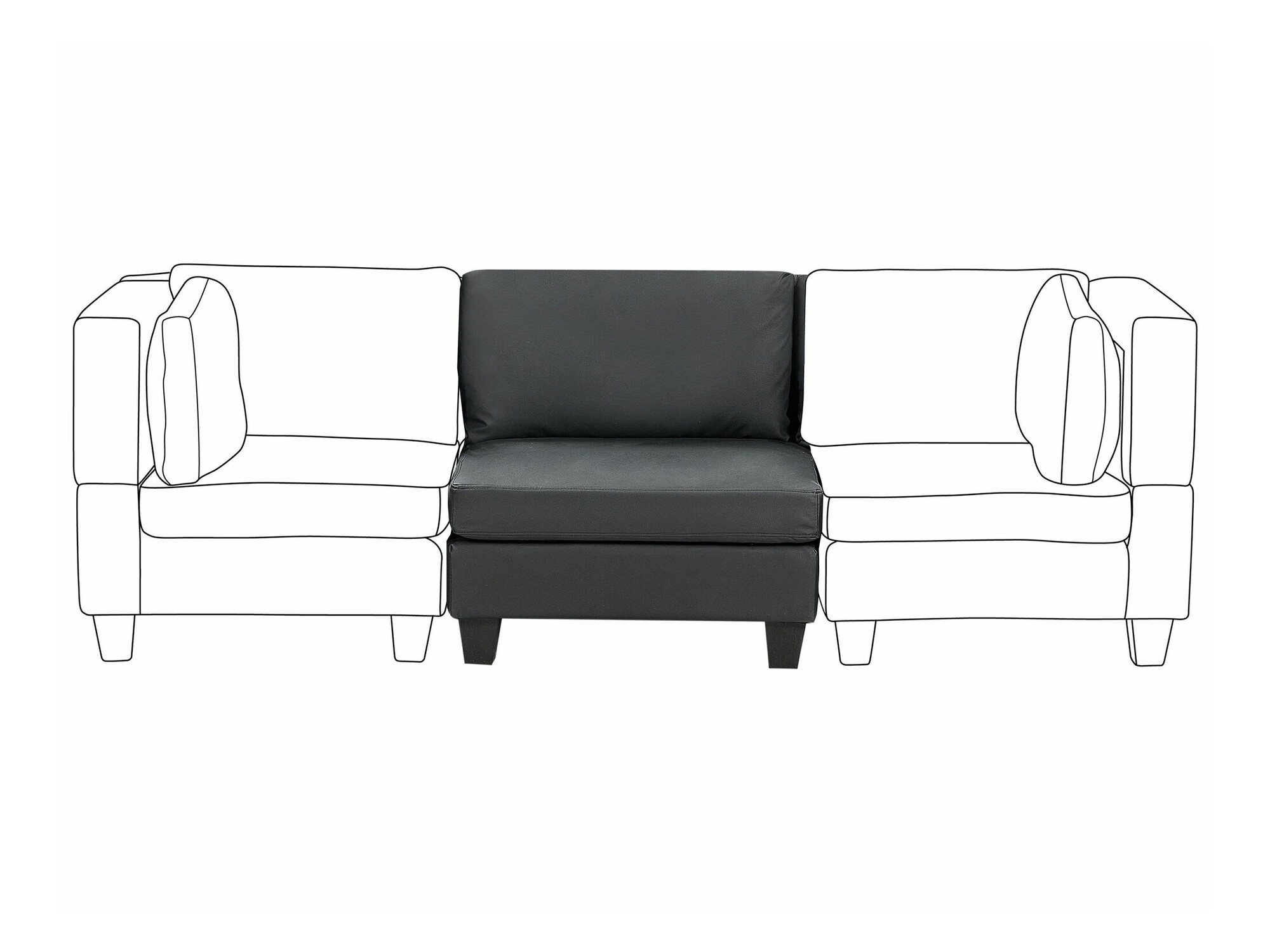 Модульное кресло Elbmeli 105