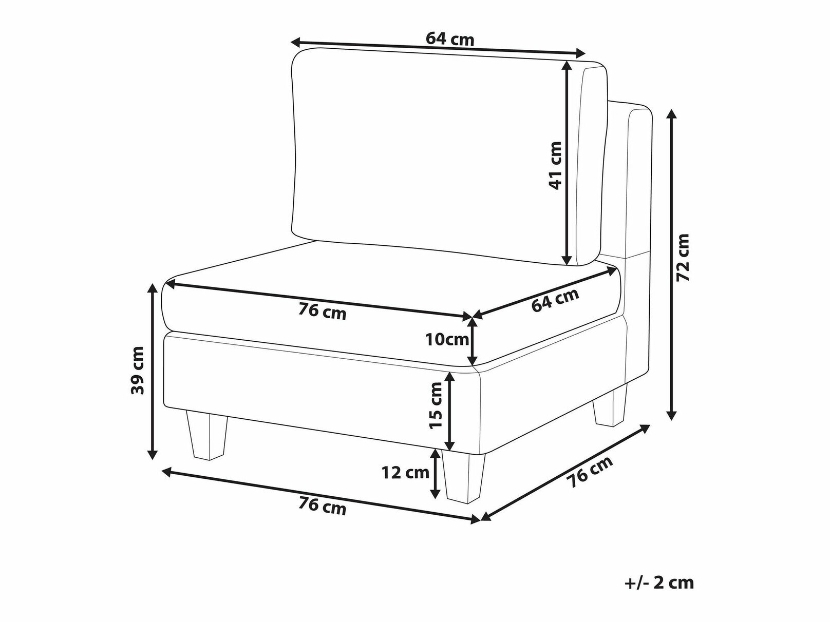 Moduļu krēsls Elbmeli 105