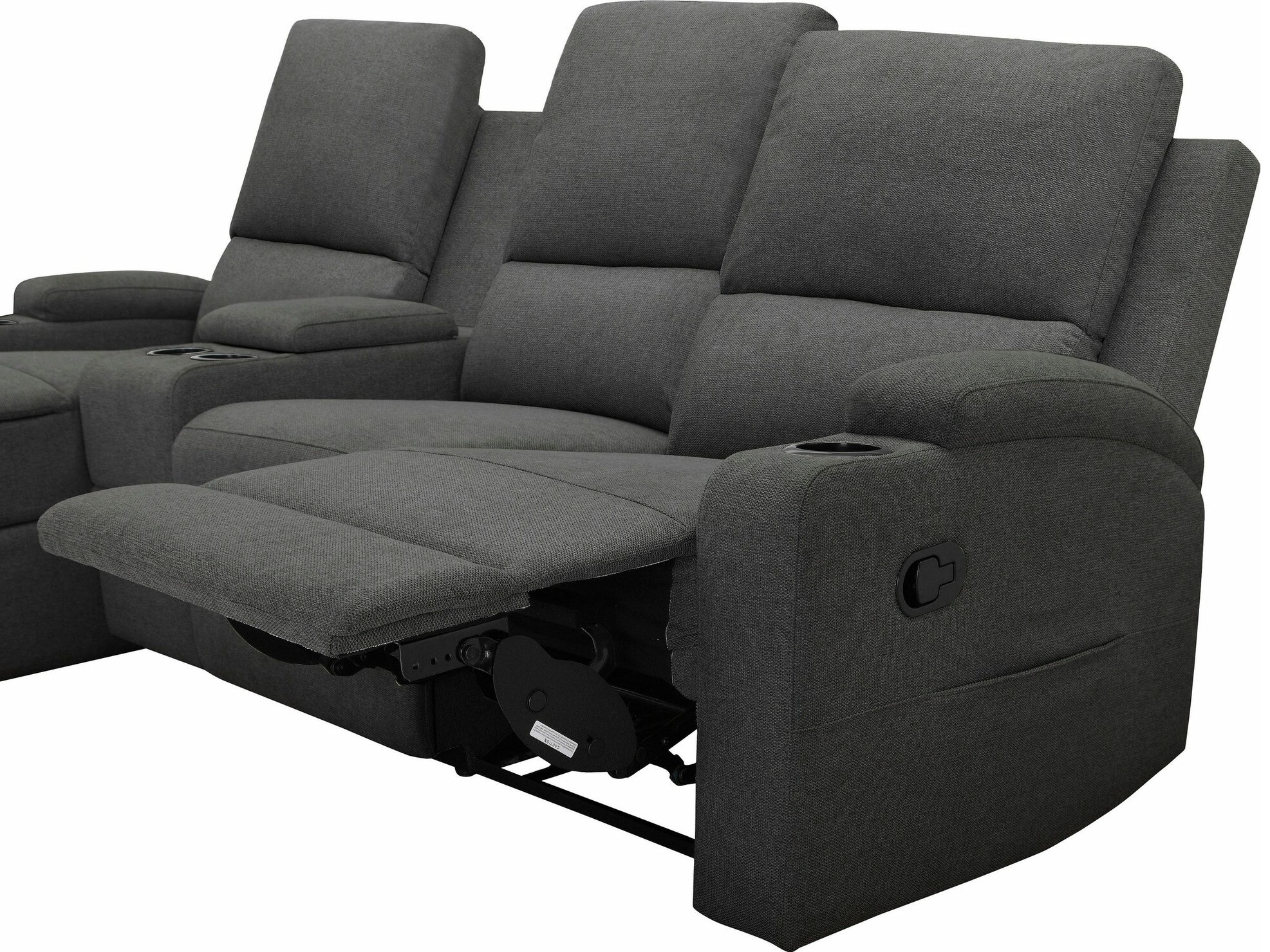 Stūra dīvāns reglaineris Denton 1368 (Antracīts)