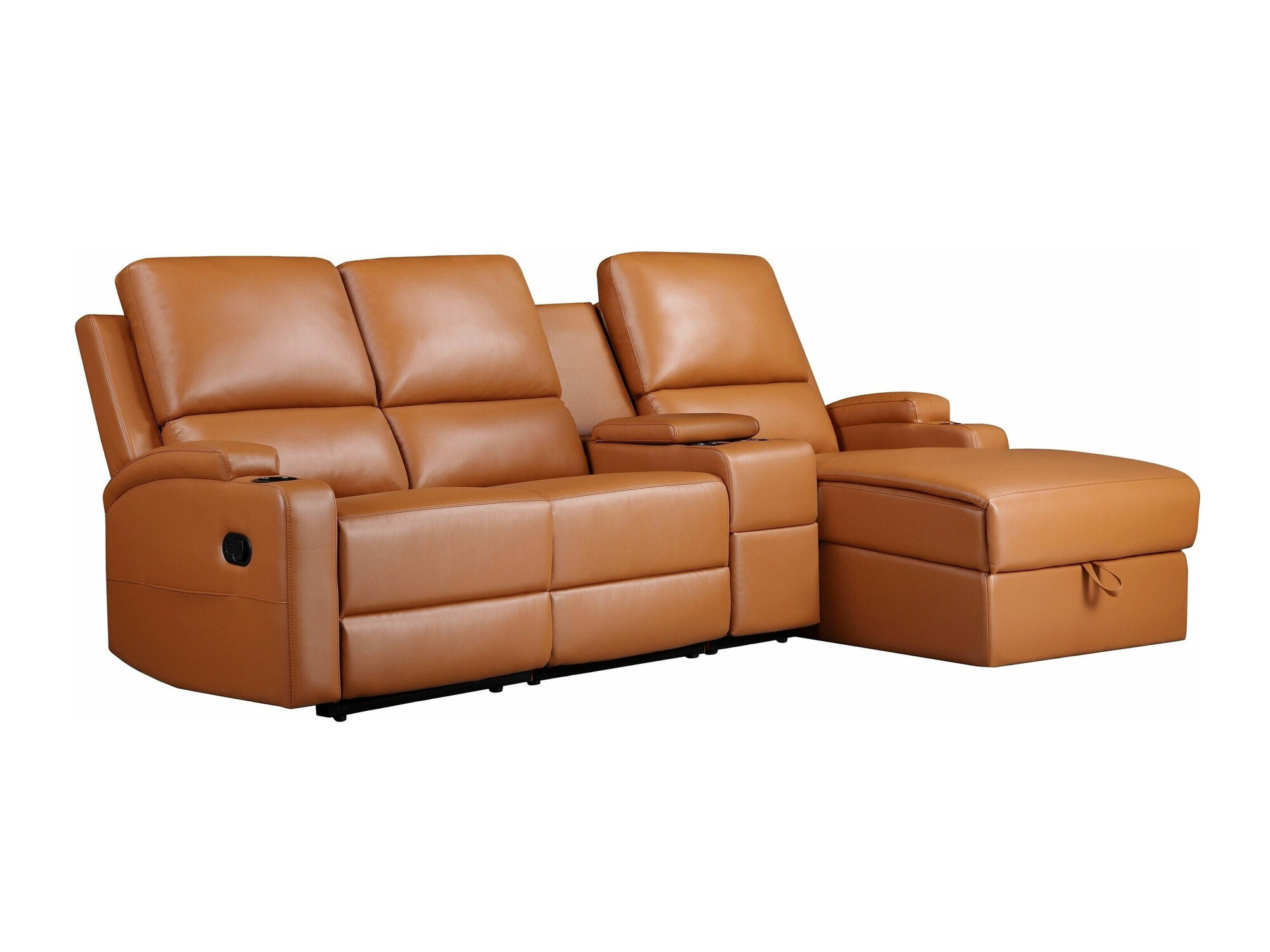 Stūra dīvāns reglaineris Denton 1368 (Brūns)