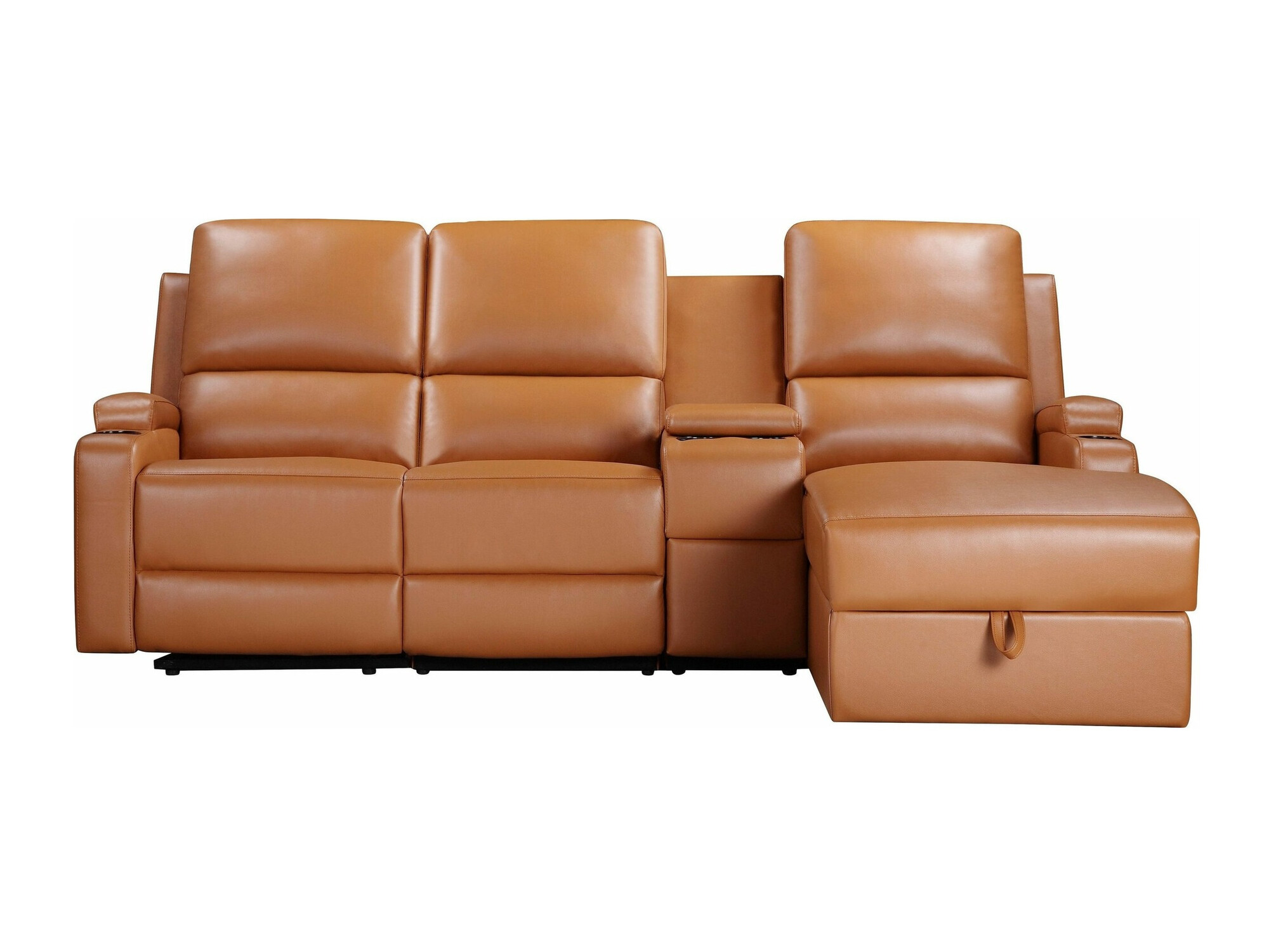 Stūra dīvāns reglaineris Denton 1368 (Brūns)