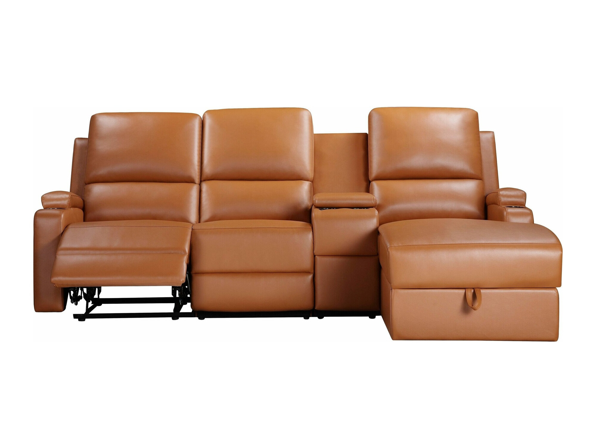 Stūra dīvāns reglaineris Denton 1368 (Brūns)