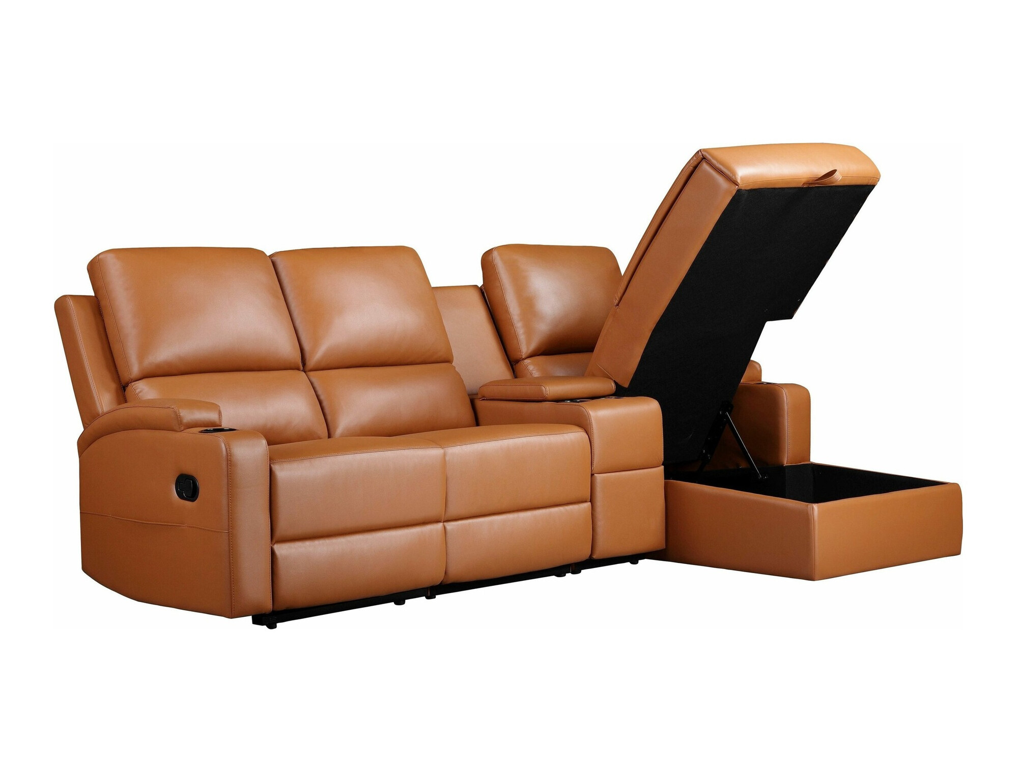 Stūra dīvāns reglaineris Denton 1368 (Brūns)