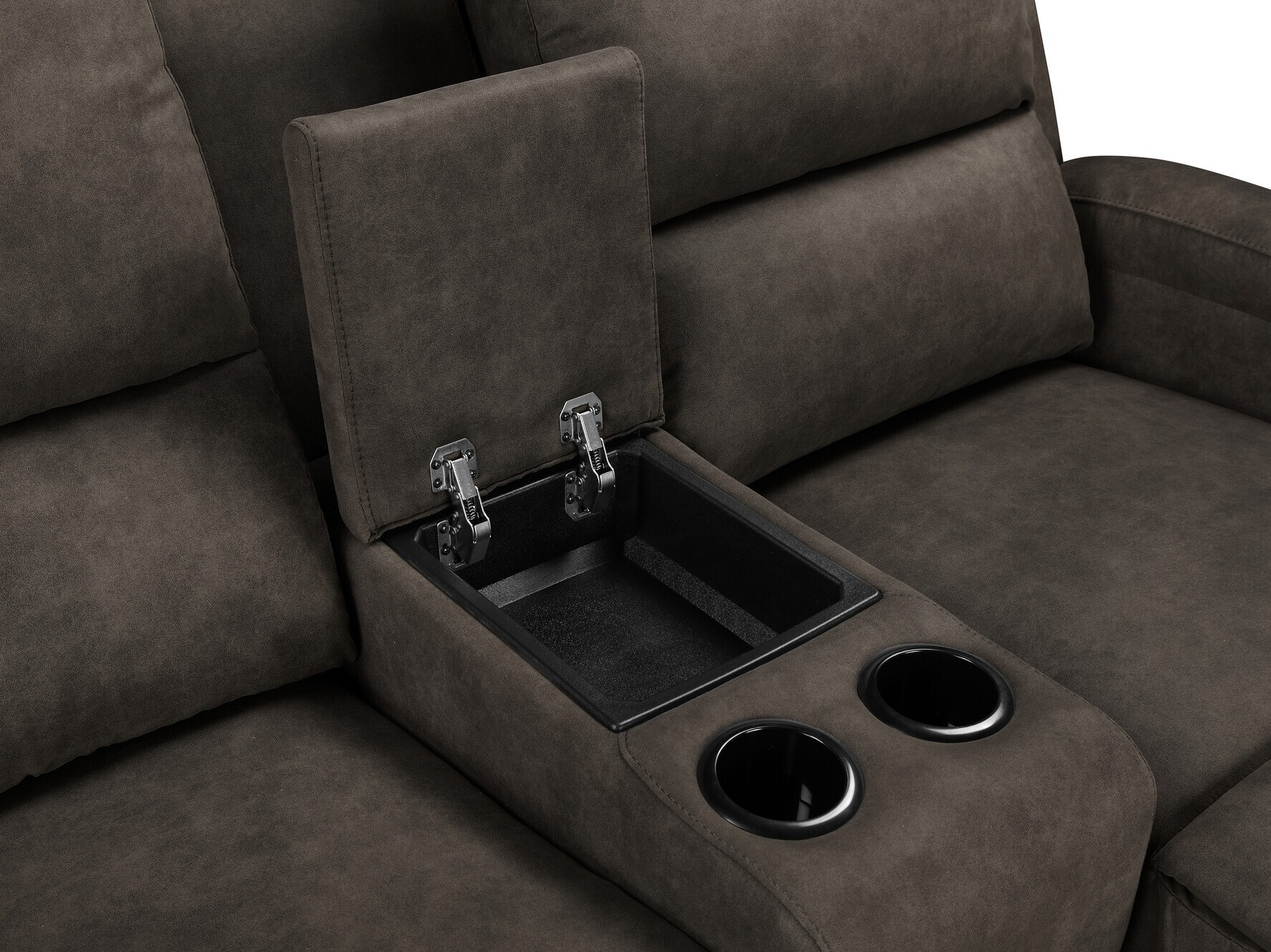 Stūra dīvāns reglaineris Denton 1368 (Tumši brūns)