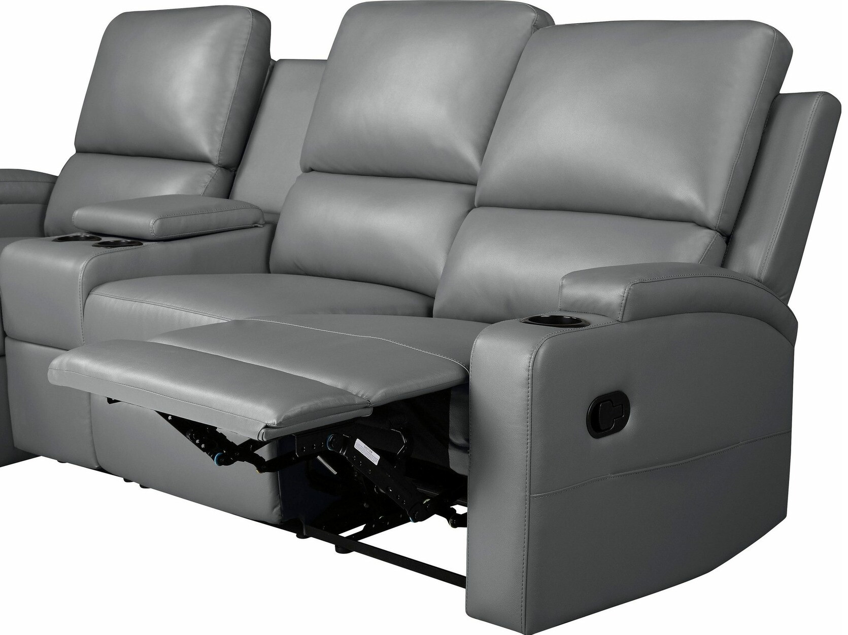 Угловой диван реклайнер Denton 1368 (Серый)