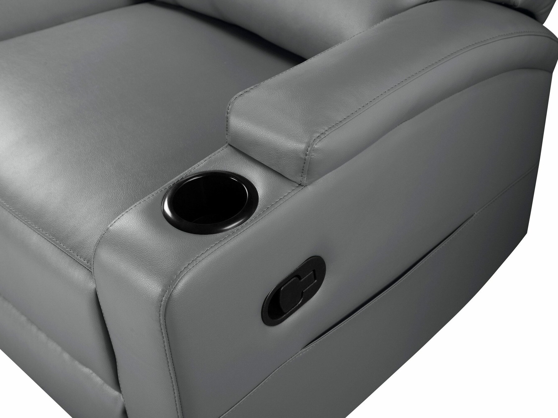 Угловой диван реклайнер Denton 1368 (Серый)