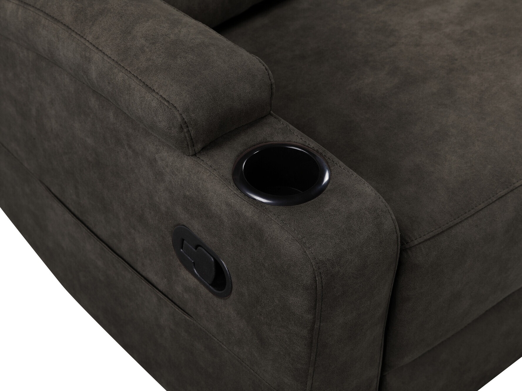 Угловой диван реклайнер Denton 1368 (Темно-коричневый)