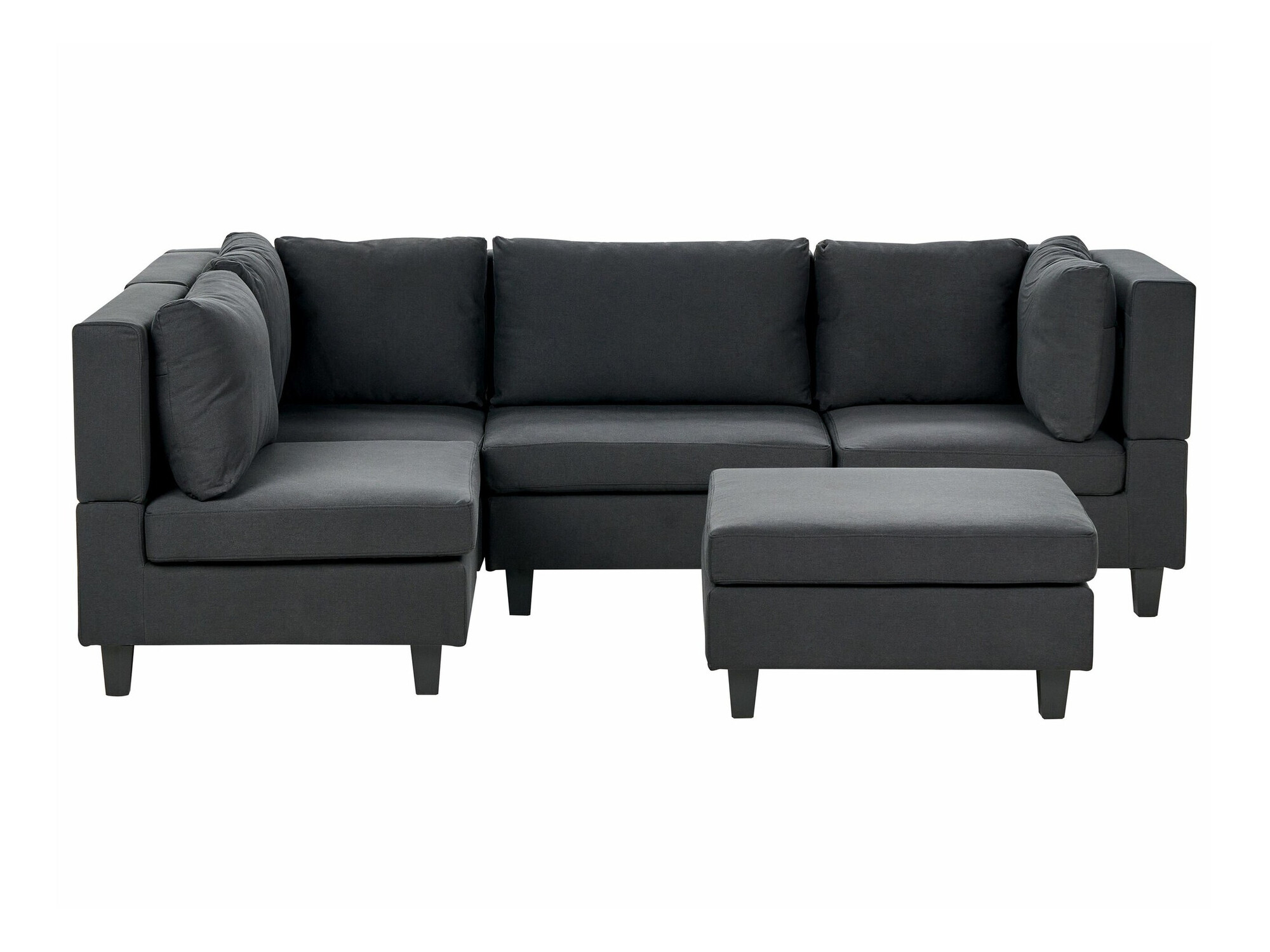 Модульный угловой диван Elbmeli 108 (Чёрный)