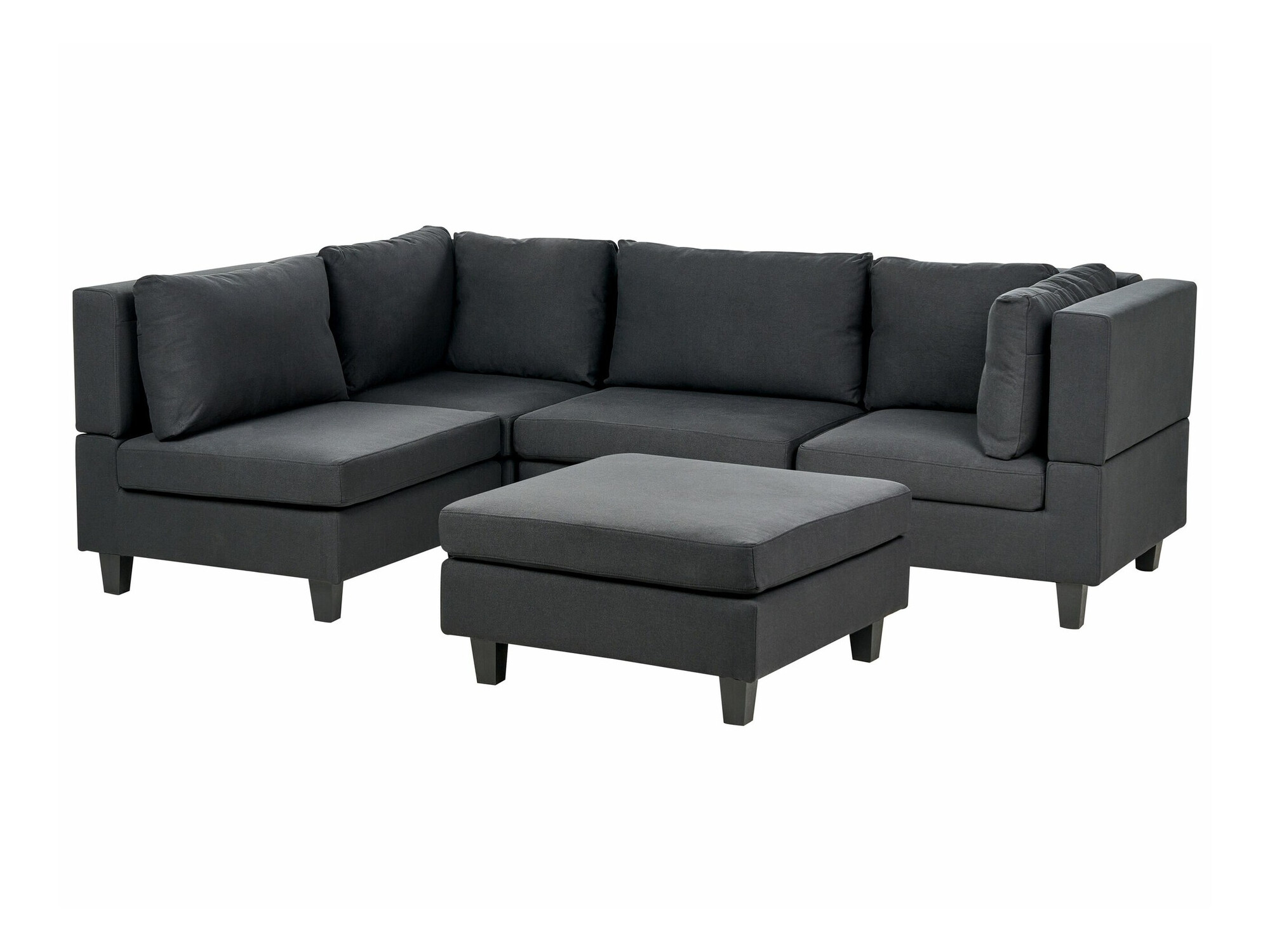 Moduļu stūra dīvāns Elbmeli 108 (Melns)